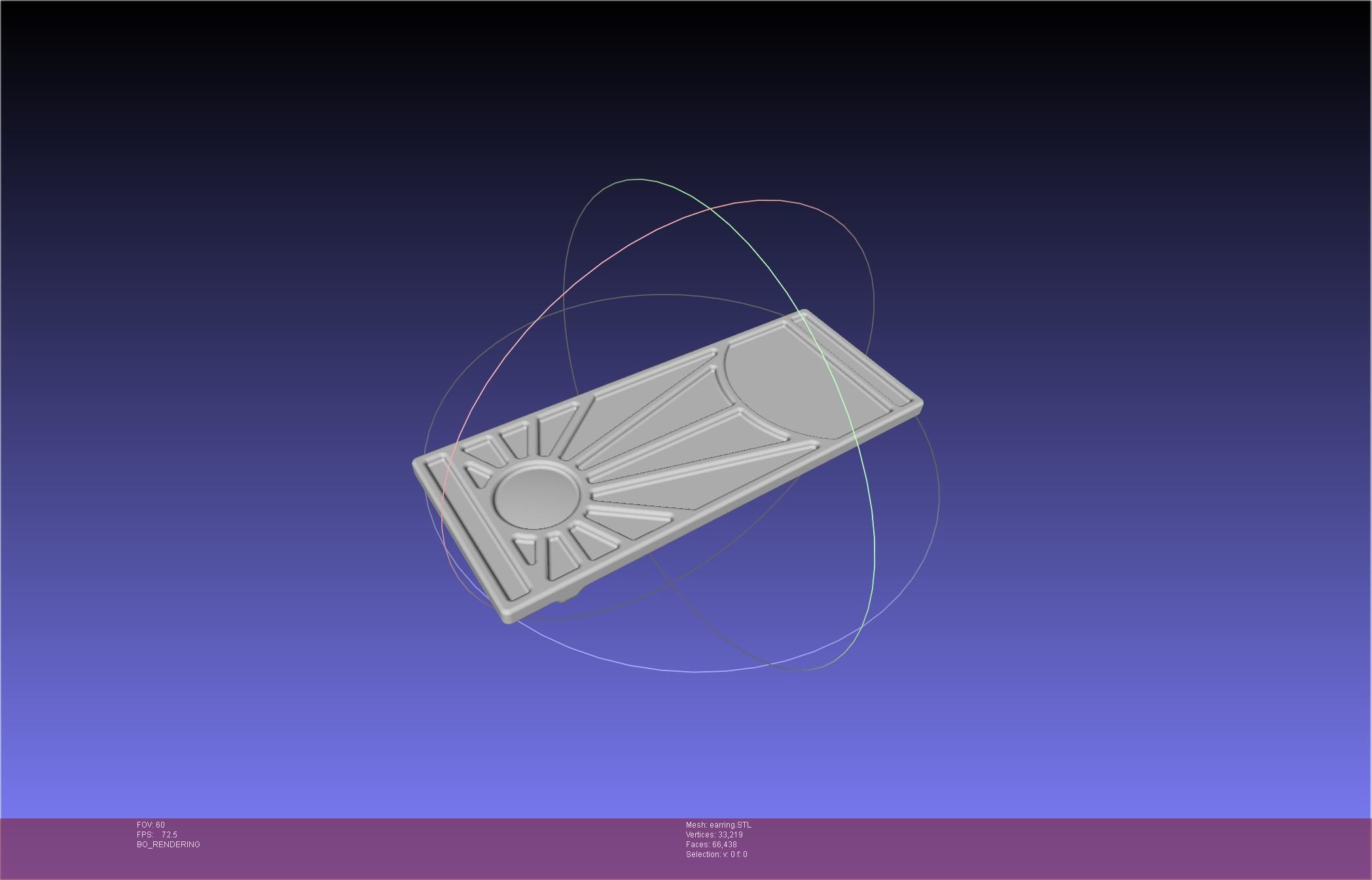 Demon Slayer Tanjiro Earring 3D print model_4