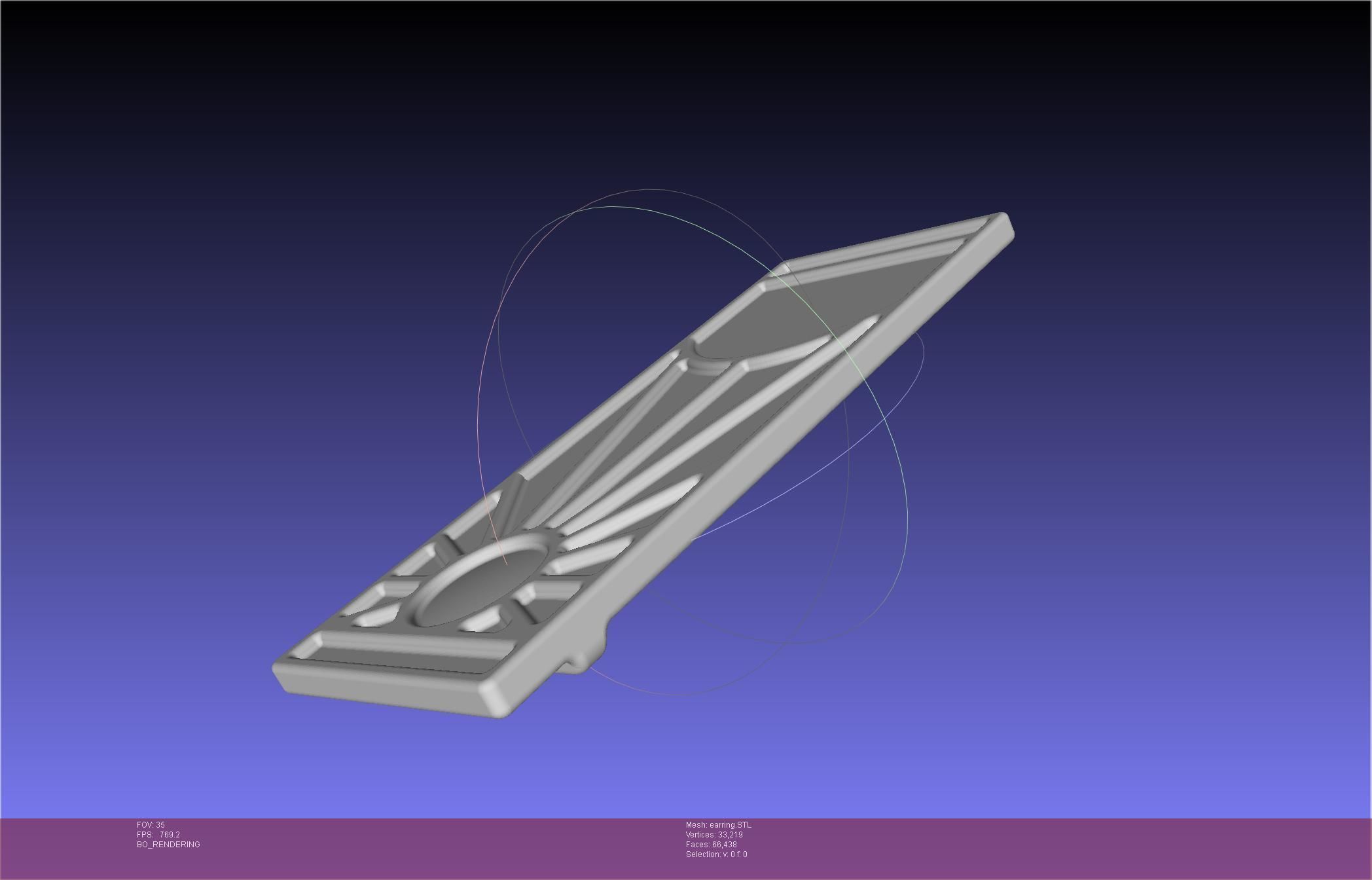 Demon Slayer Tanjiro Earring 3D print model_57