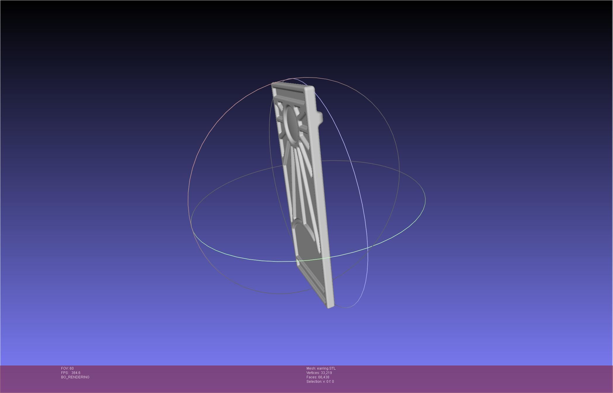 Demon Slayer Tanjiro Earring 3D print model_15