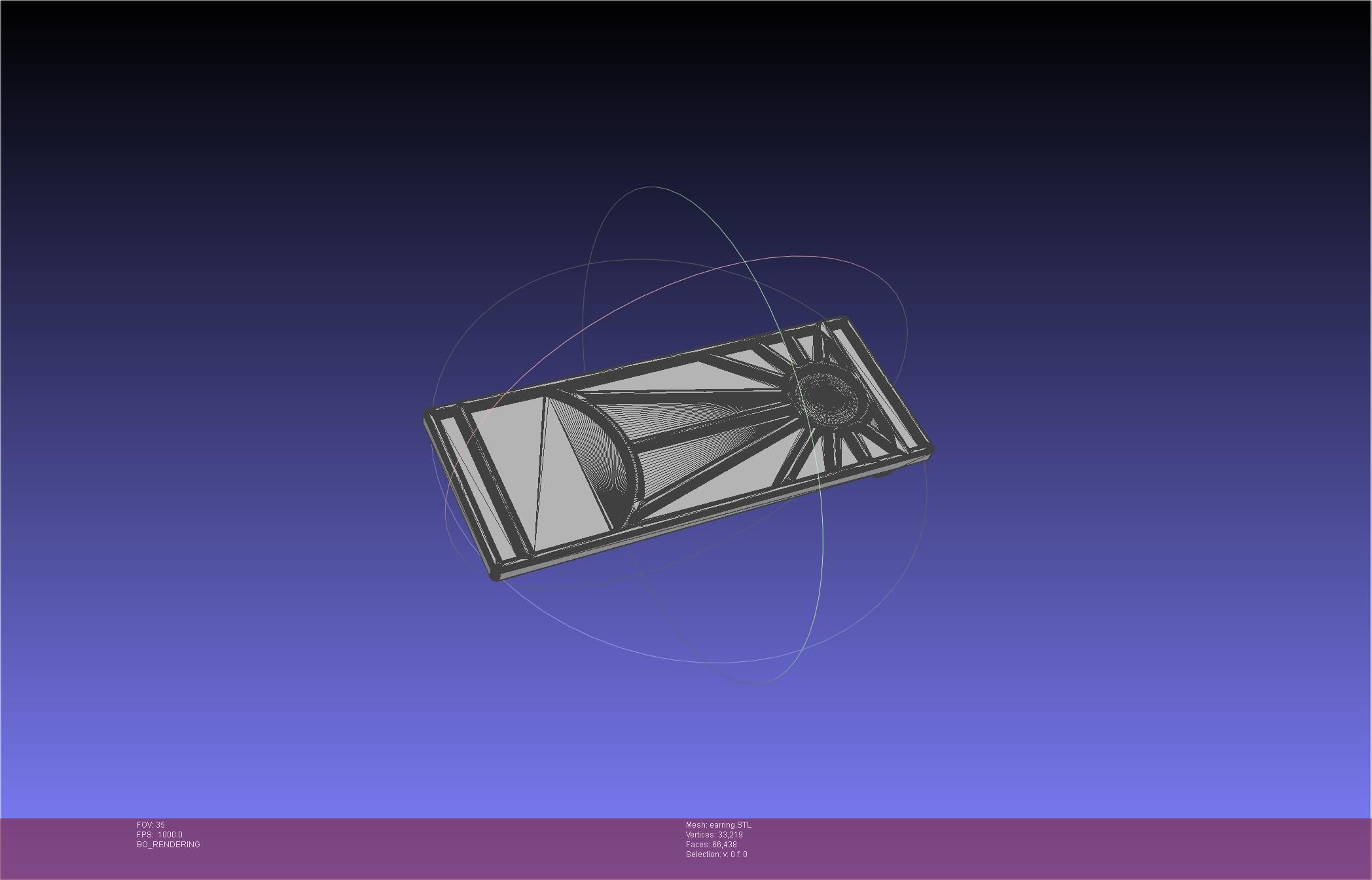 Demon Slayer Tanjiro Earring 3D print model_44