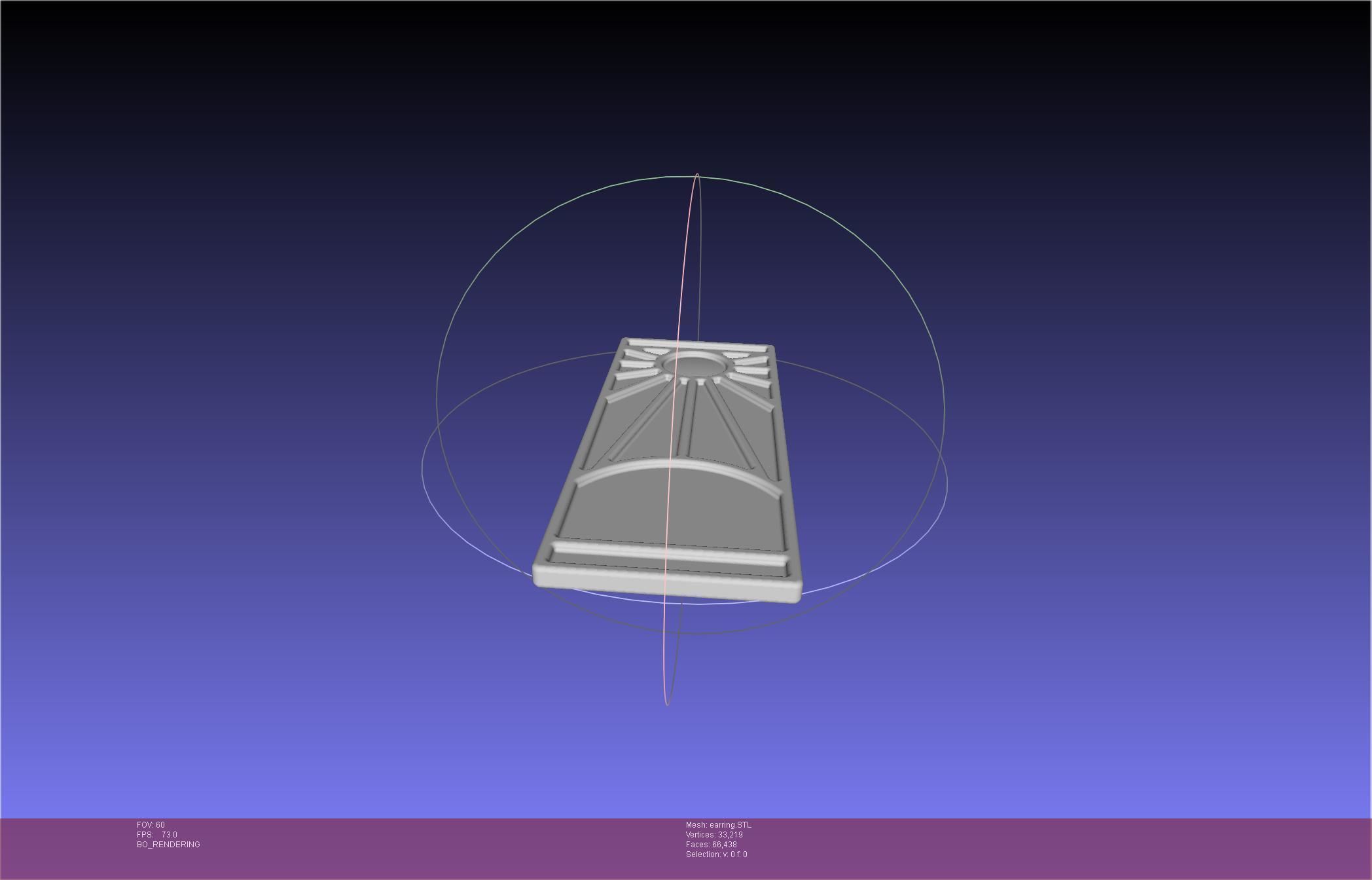 Demon Slayer Tanjiro Earring 3D print model_2