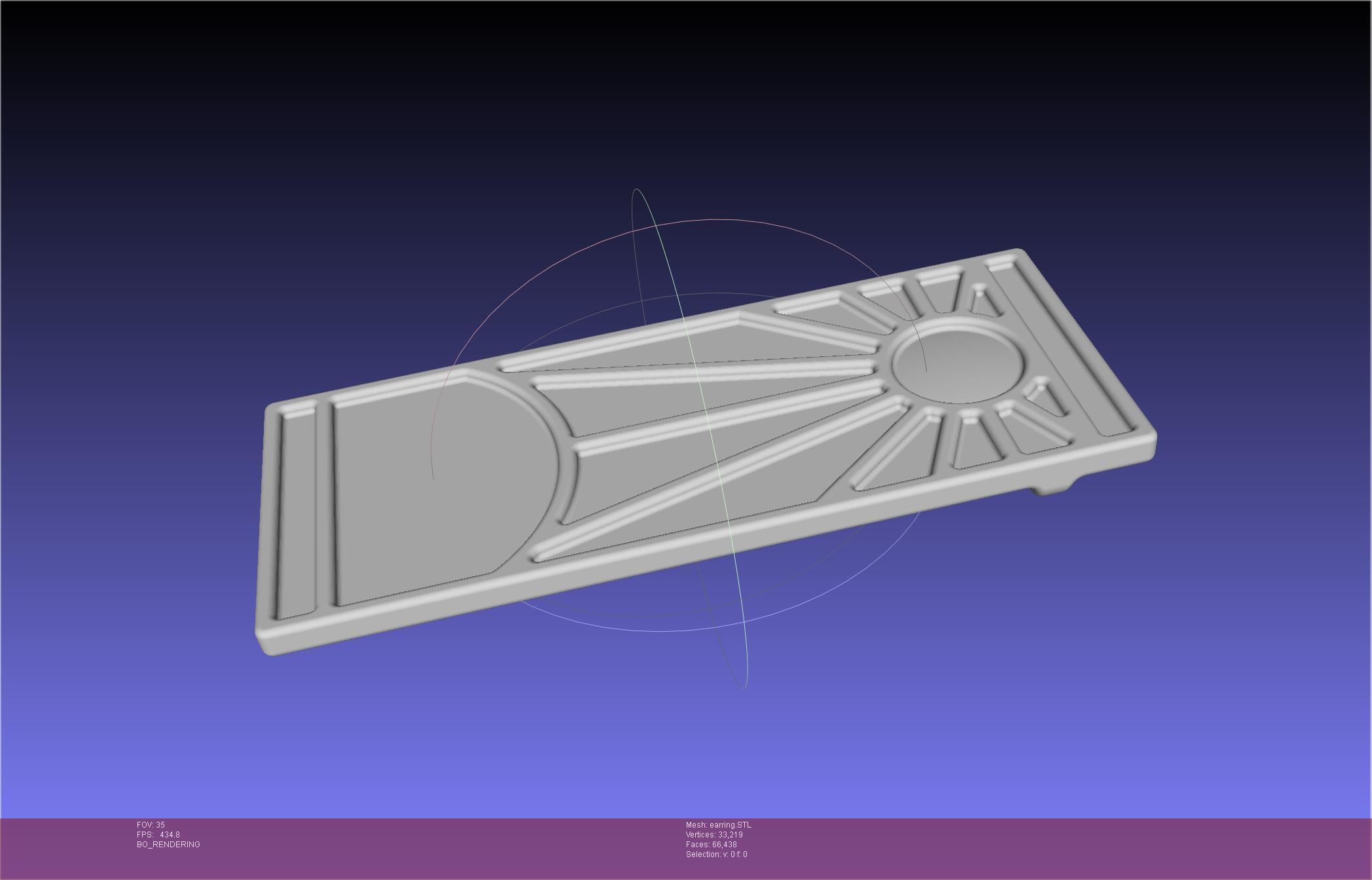 Demon Slayer Tanjiro Earring 3D print model_49