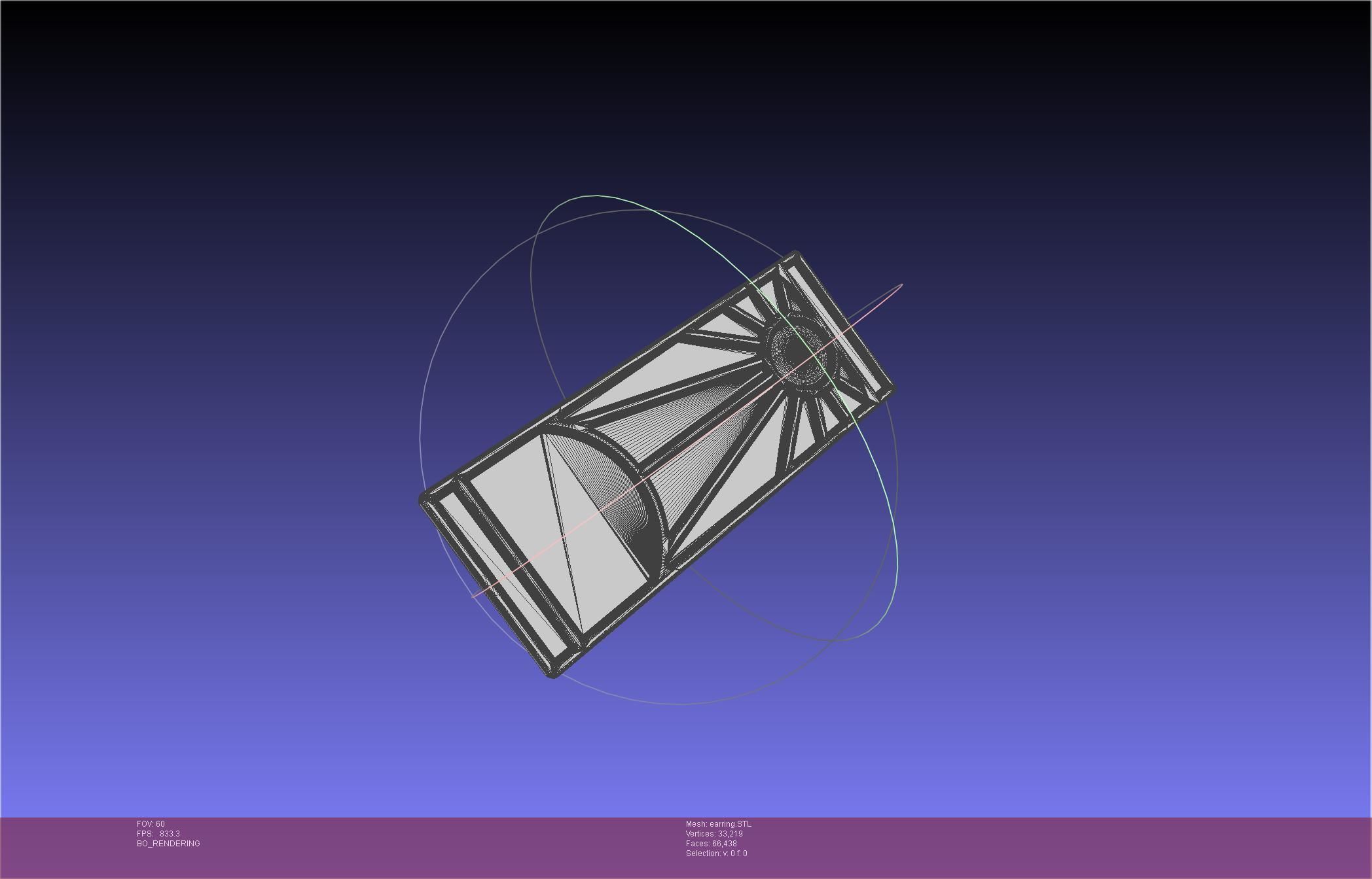 Demon Slayer Tanjiro Earring 3D print model_41