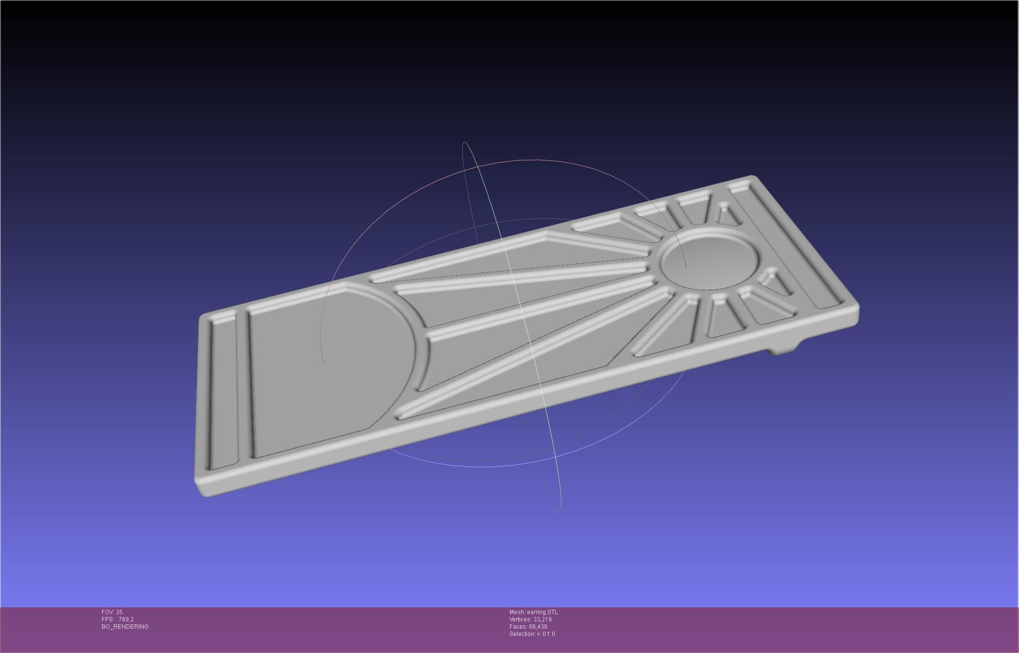 Demon Slayer Tanjiro Earring 3D print model_52