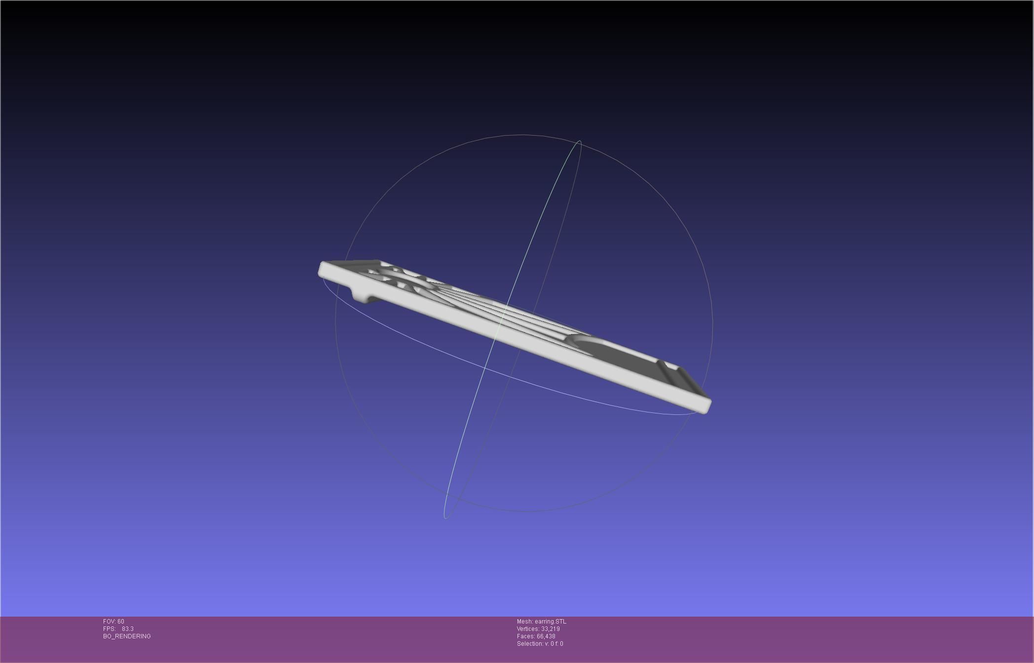 Demon Slayer Tanjiro Earring 3D print model_8