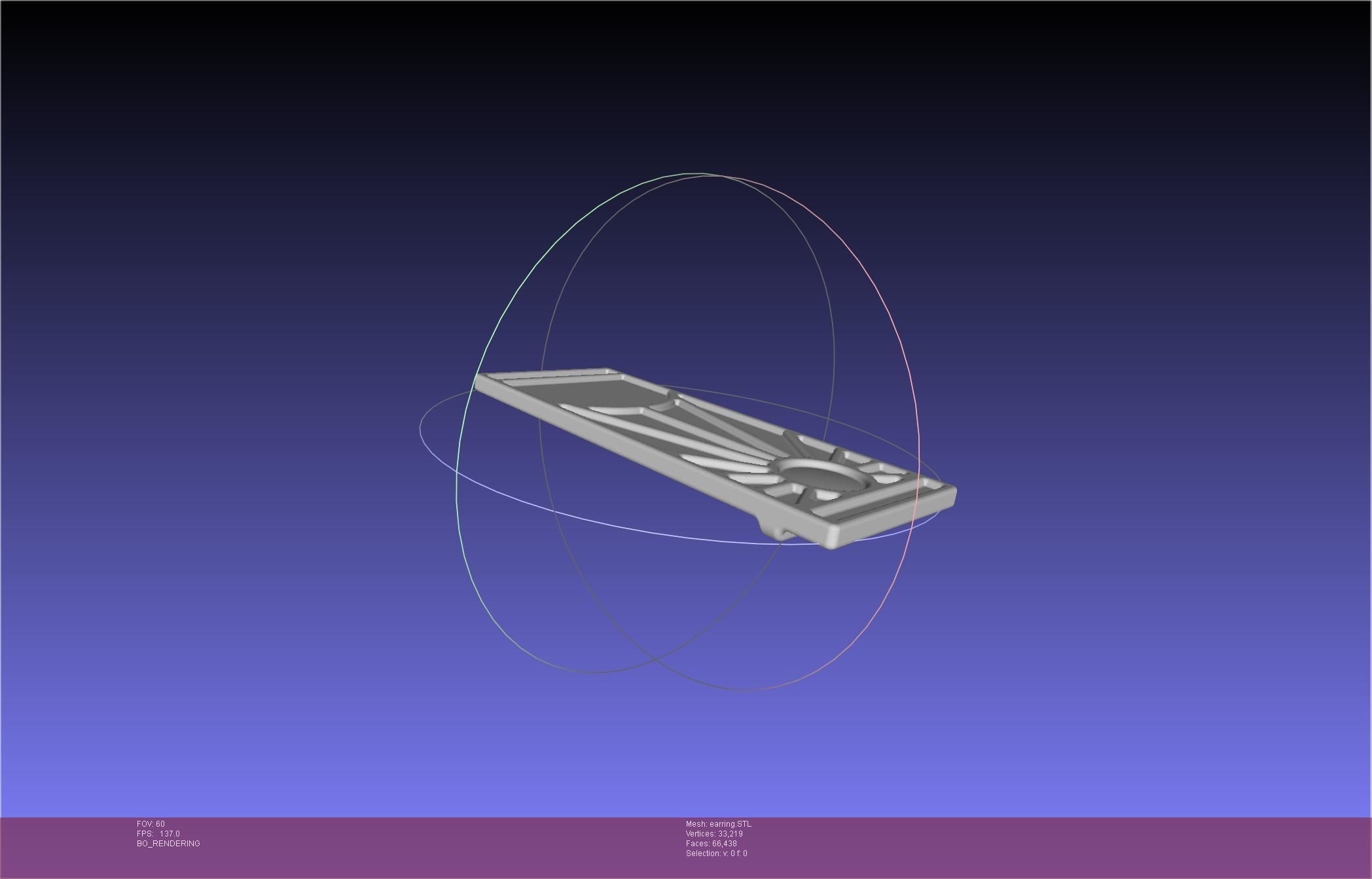 Demon Slayer Tanjiro Earring 3D print model_5