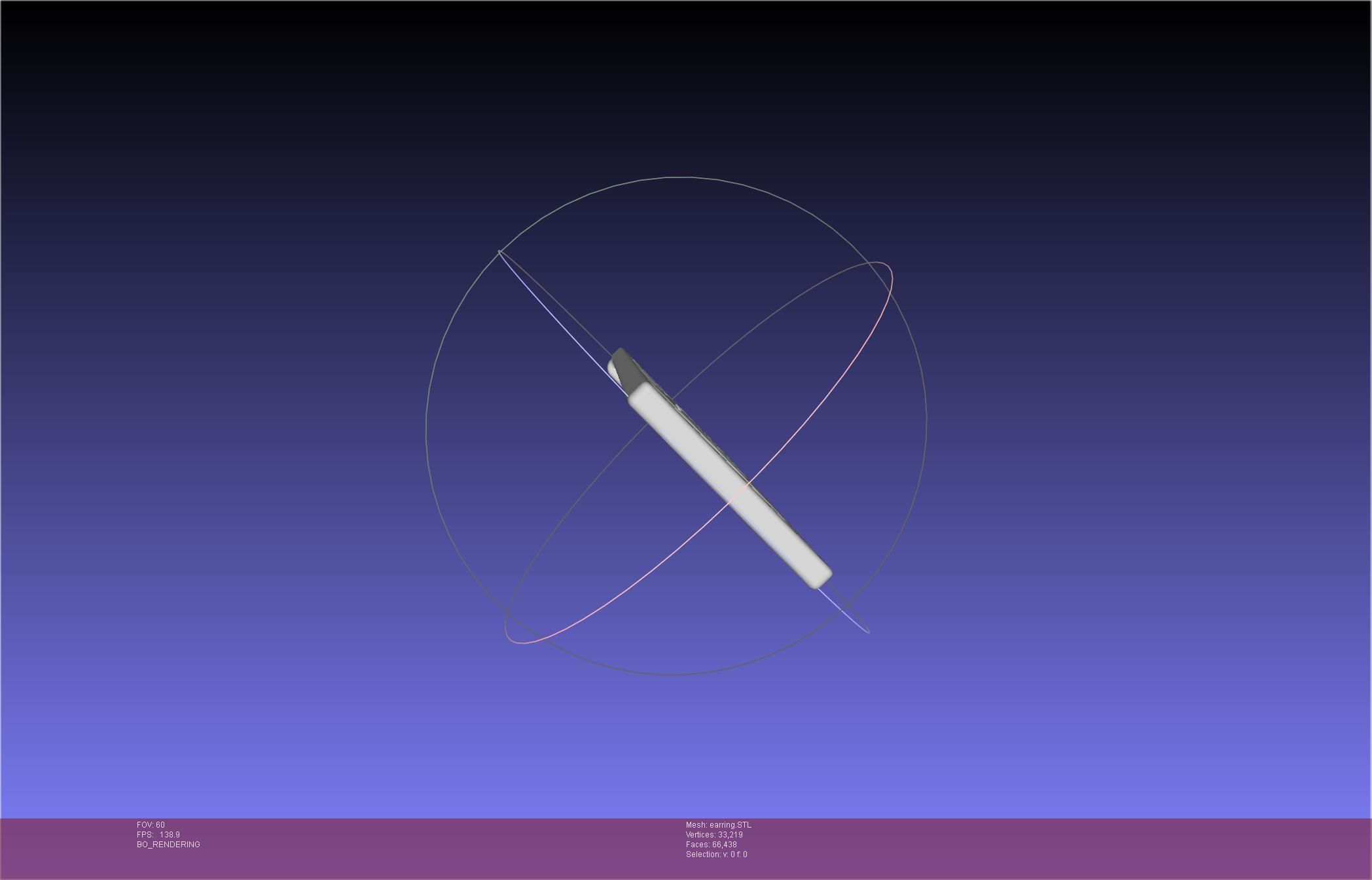 Demon Slayer Tanjiro Earring 3D print model_25