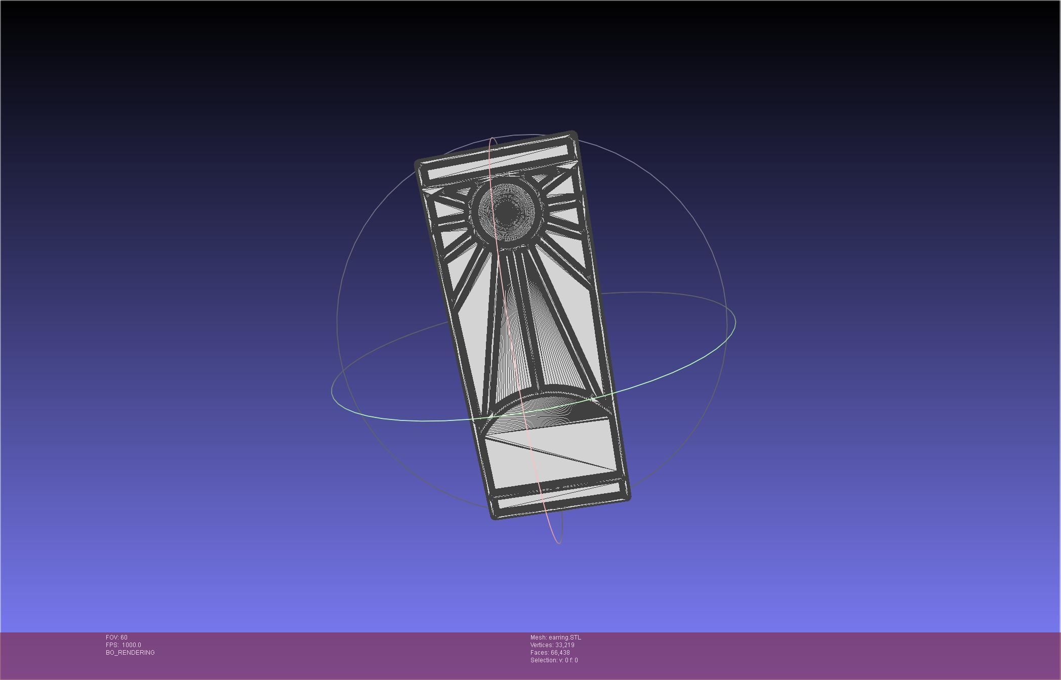 Demon Slayer Tanjiro Earring 3D print model_32