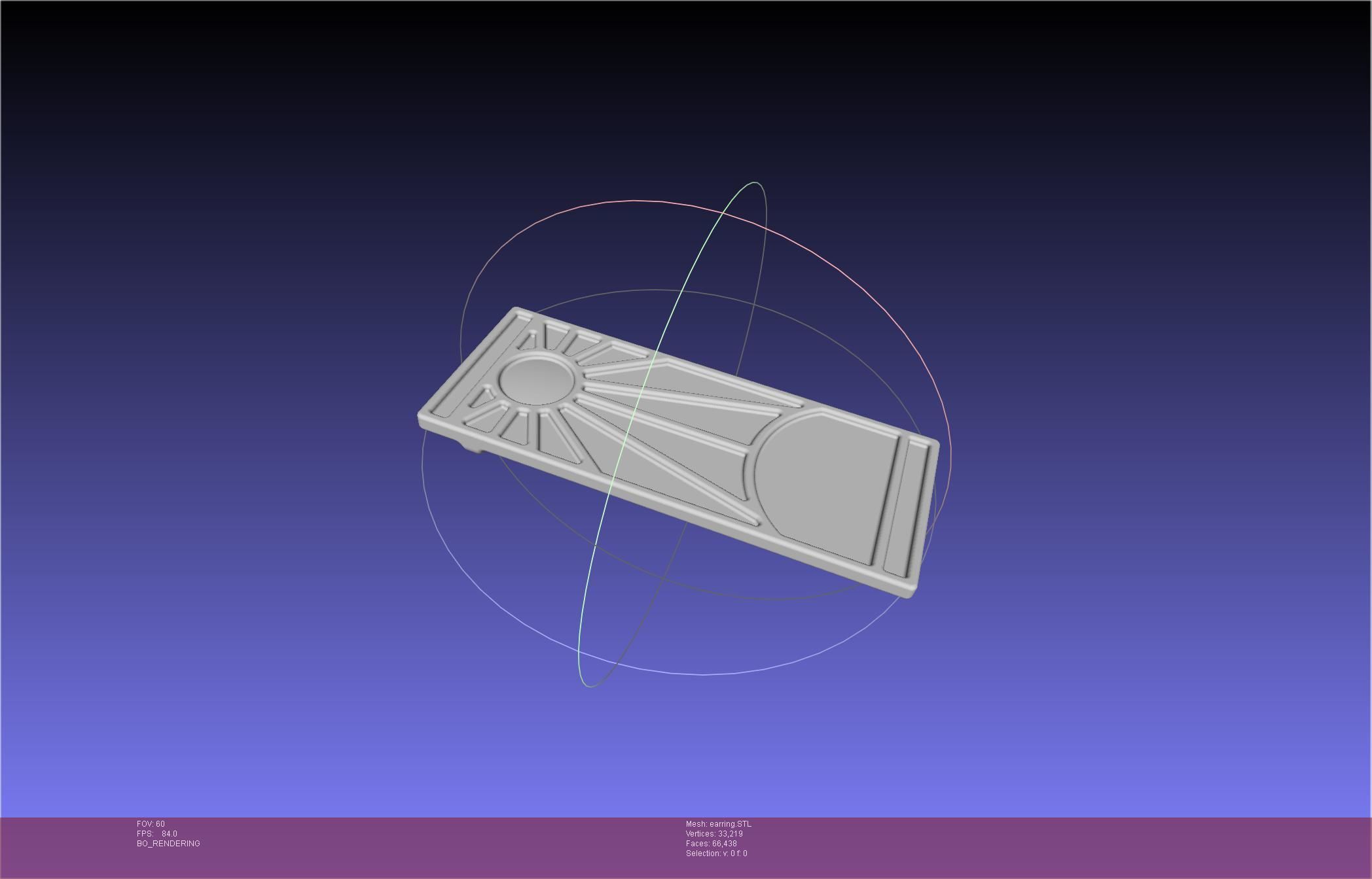 Demon Slayer Tanjiro Earring 3D print model_3