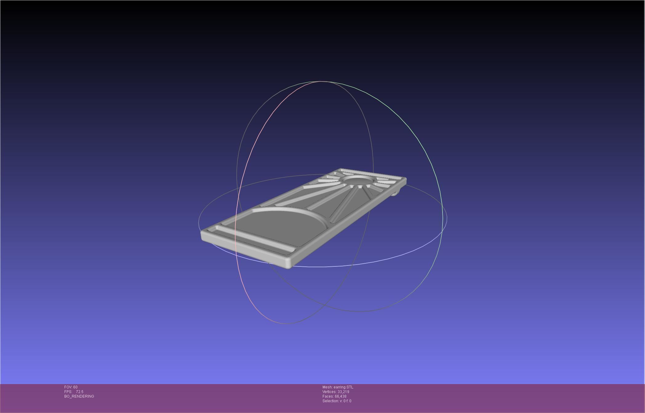 Demon Slayer Tanjiro Earring 3D print model_7