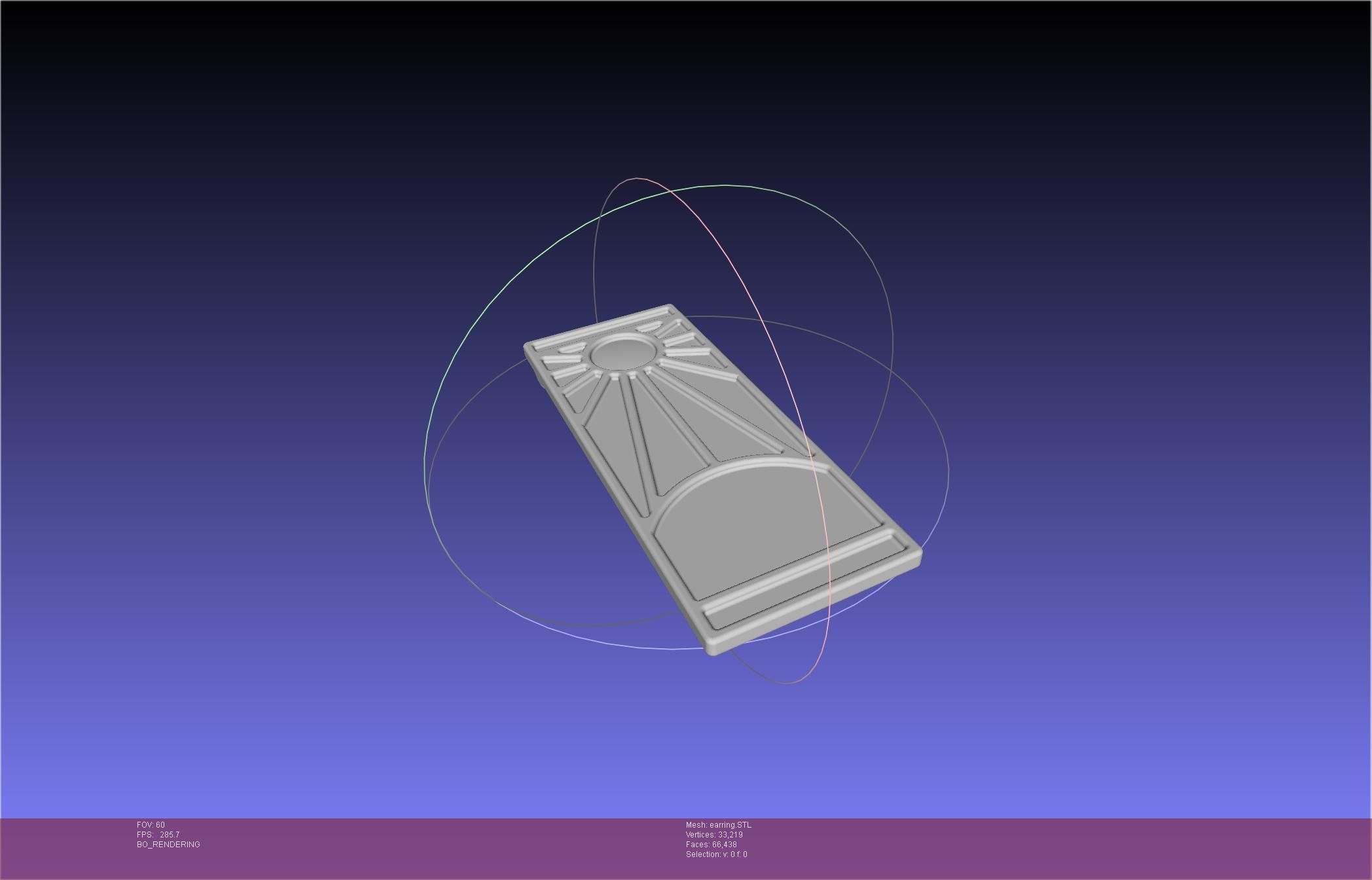 Demon Slayer Tanjiro Earring 3D print model_12