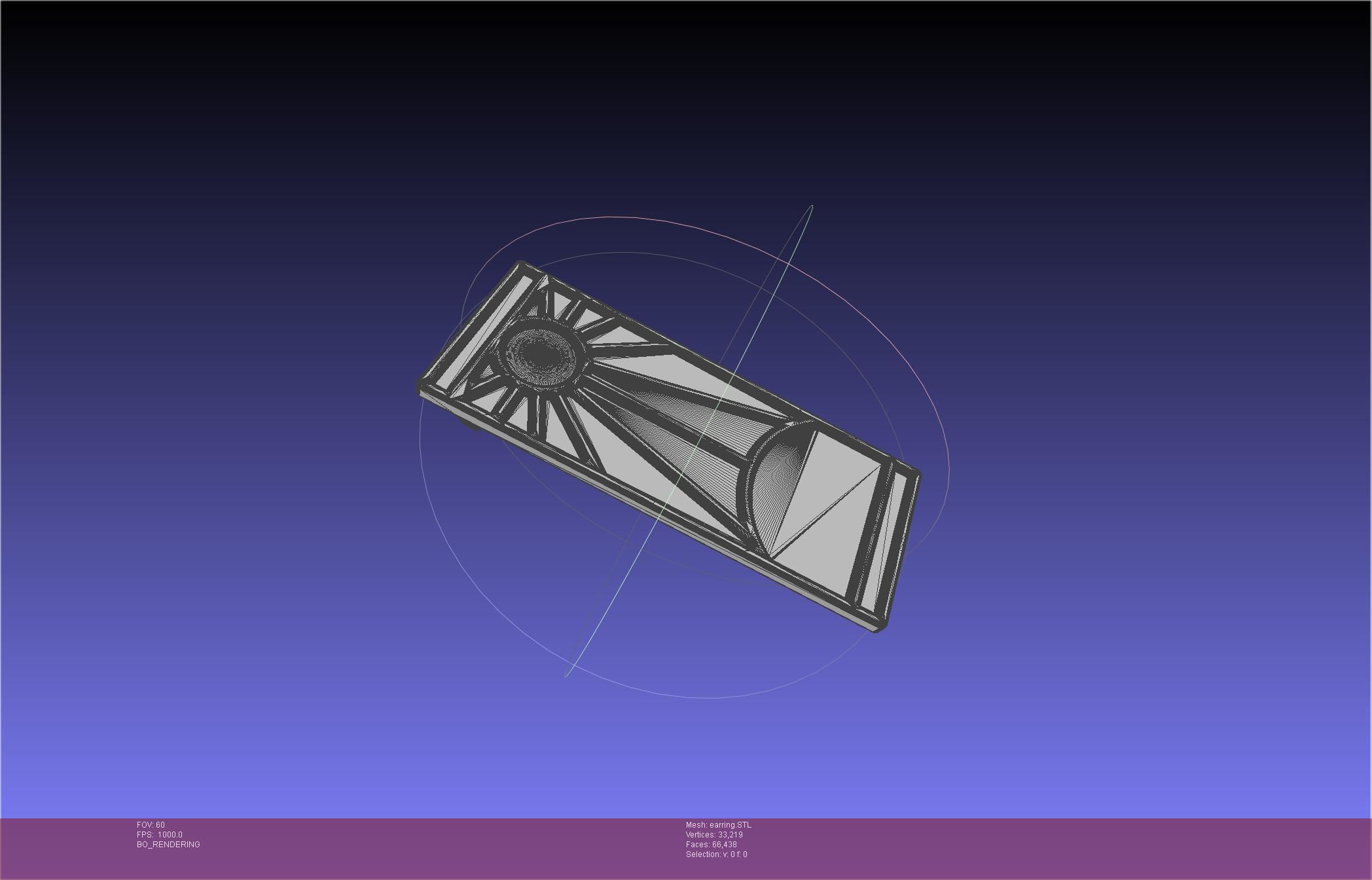 Demon Slayer Tanjiro Earring 3D print model_36