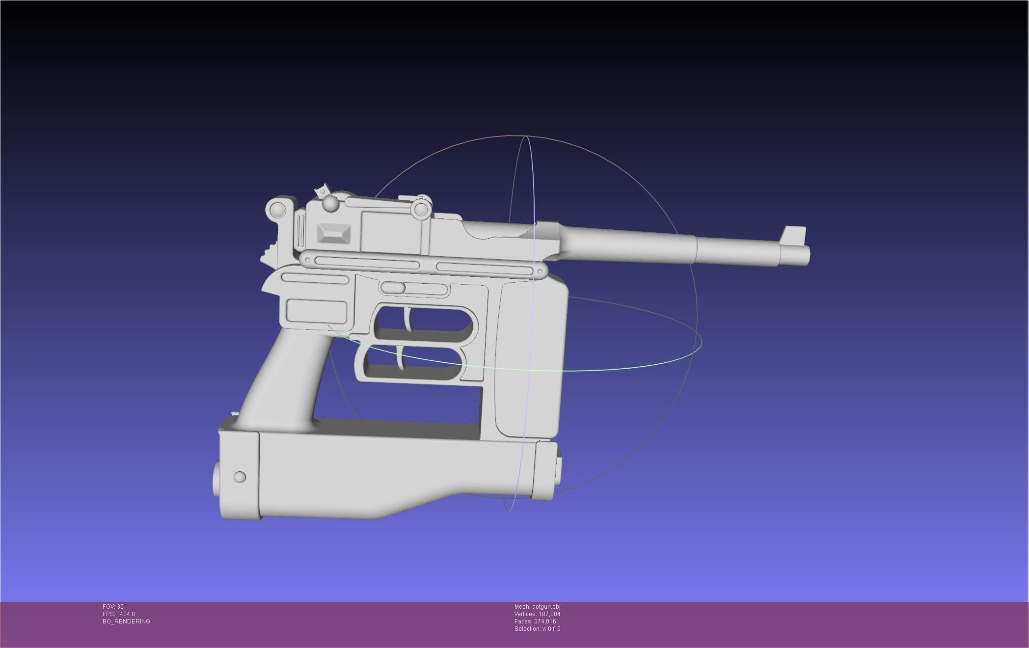 Attack On Titan Season 4 Gear Gun Handle 3D model_65