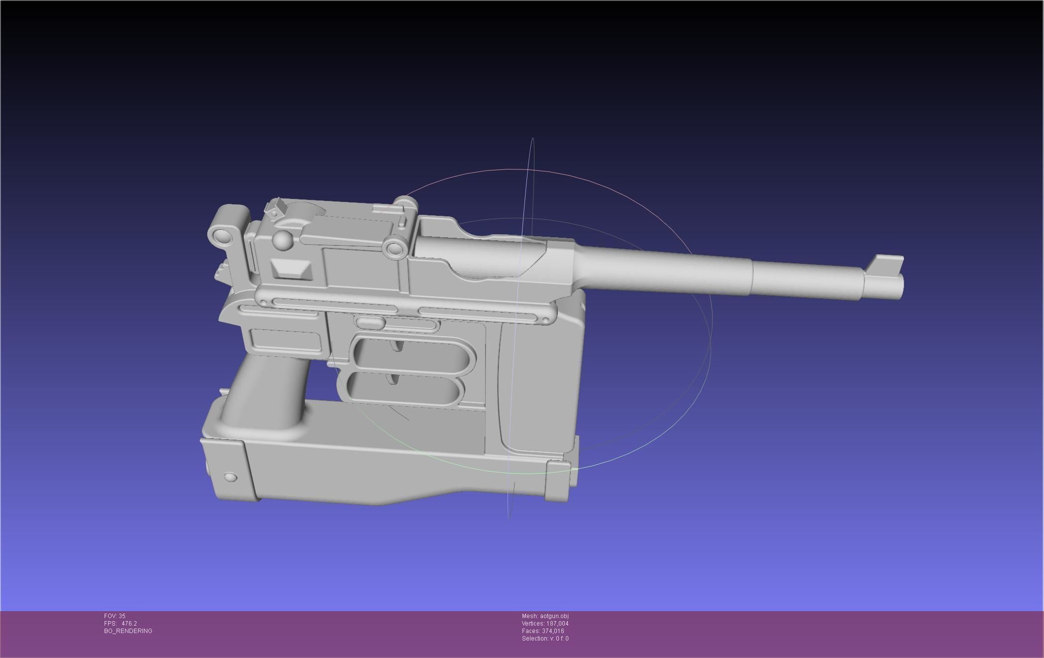 Attack On Titan Season 4 Gear Gun Handle 3D model_70