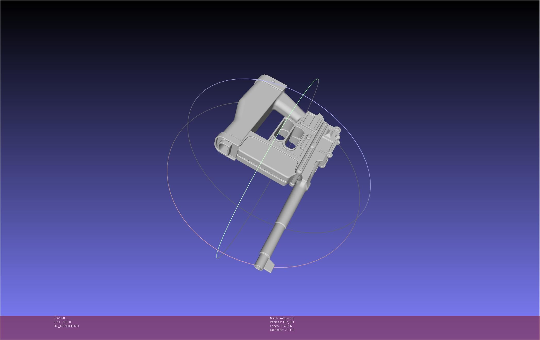 Attack On Titan Season 4 Gear Gun Handle 3D model_30