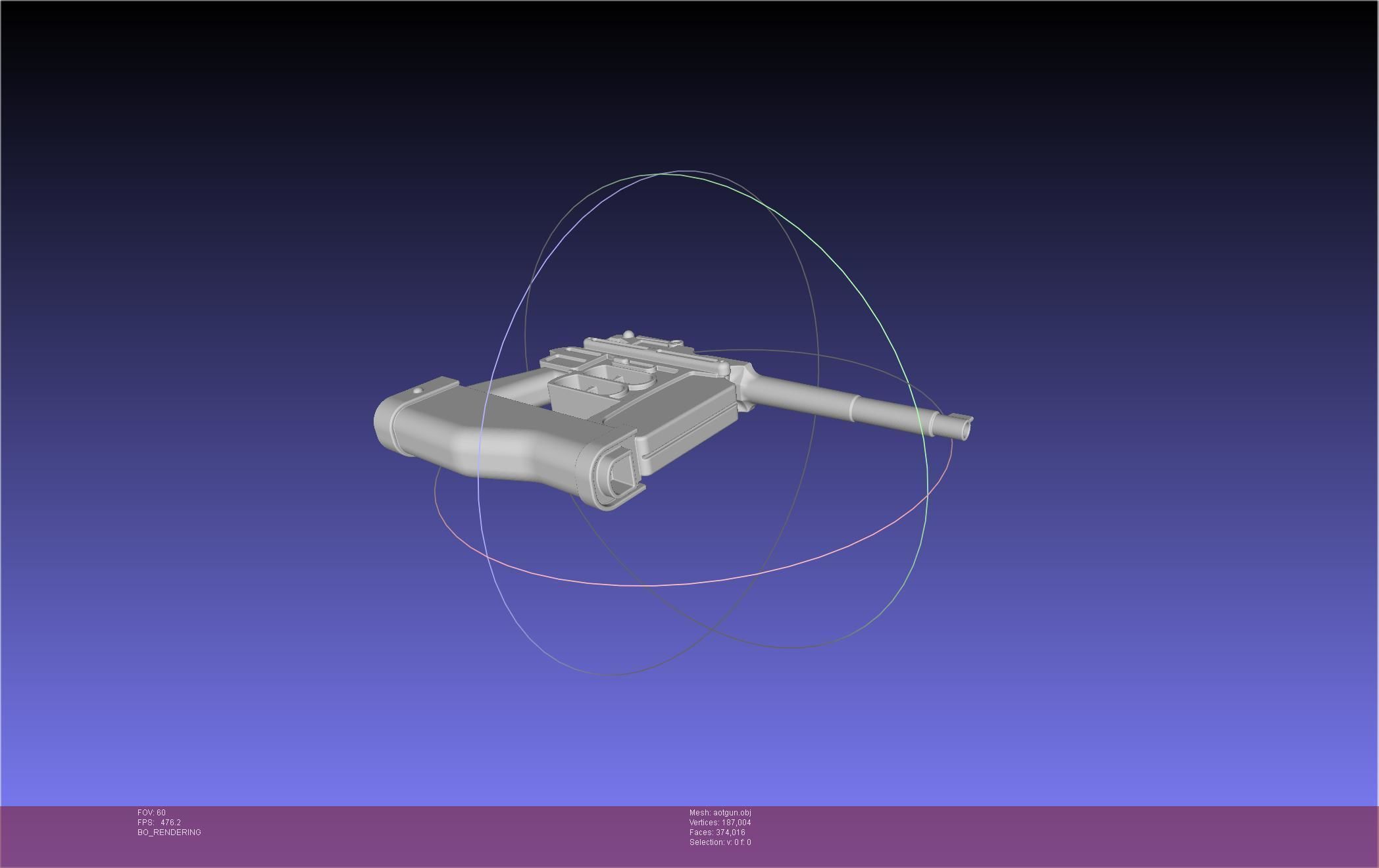 Attack On Titan Season 4 Gear Gun Handle 3D model_8