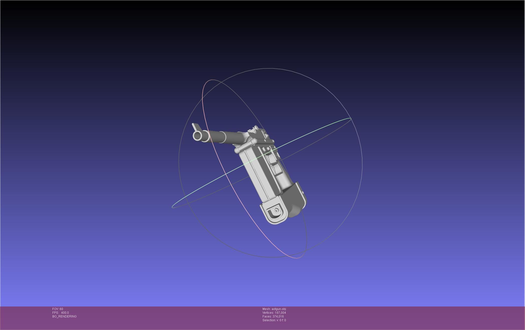 Attack On Titan Season 4 Gear Gun Handle 3D model_27