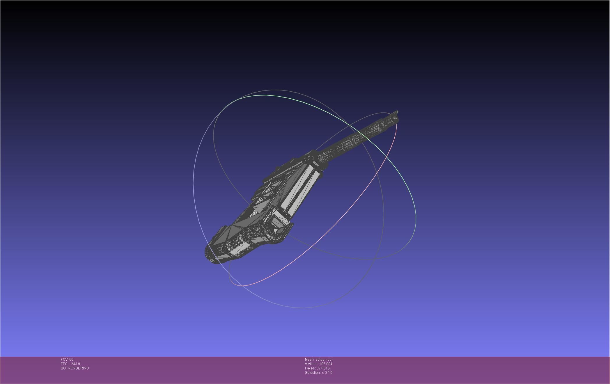 Attack On Titan Season 4 Gear Gun Handle 3D model_39