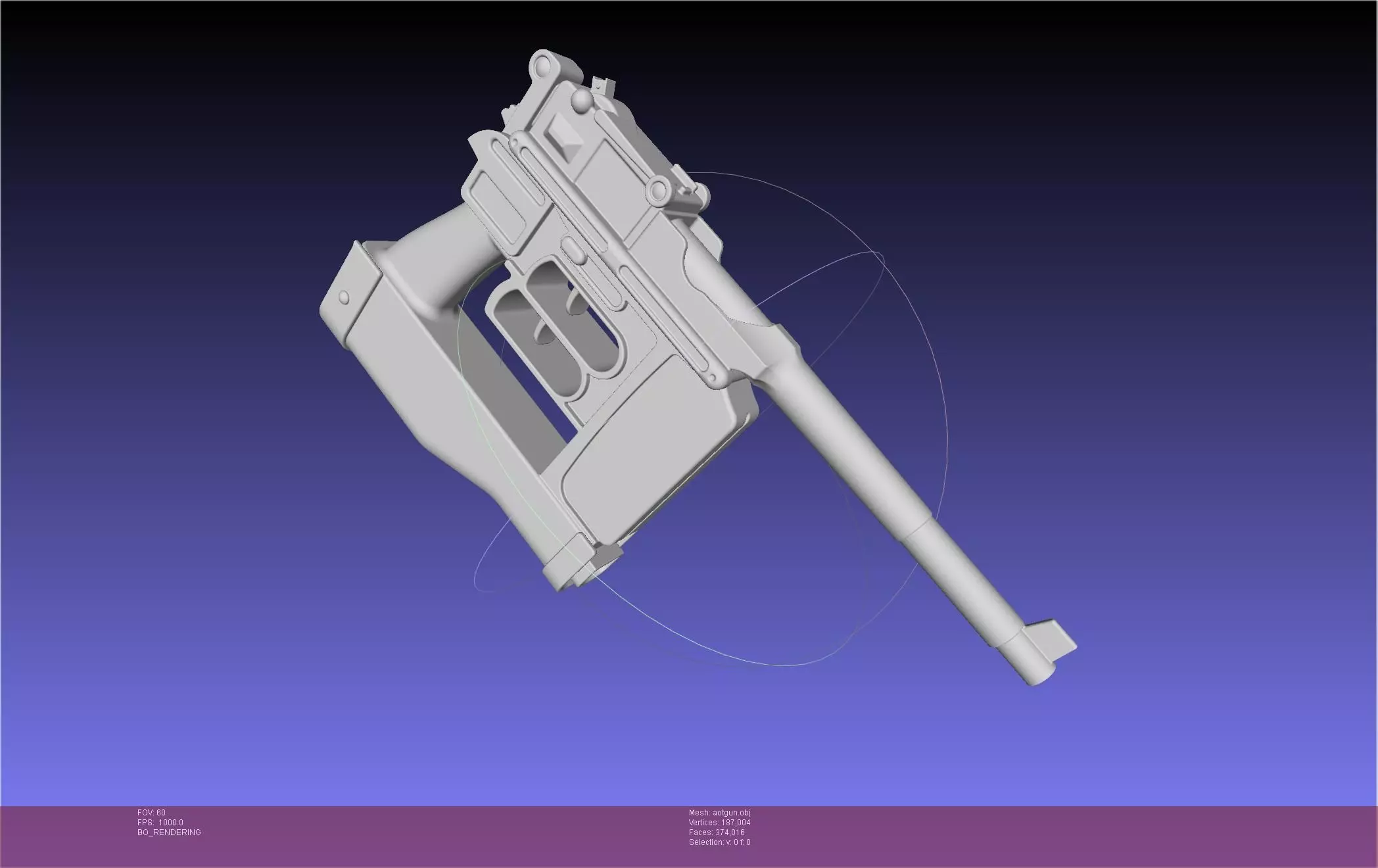 Attack On Titan Season 4 Gear Gun Handle 3D model_0