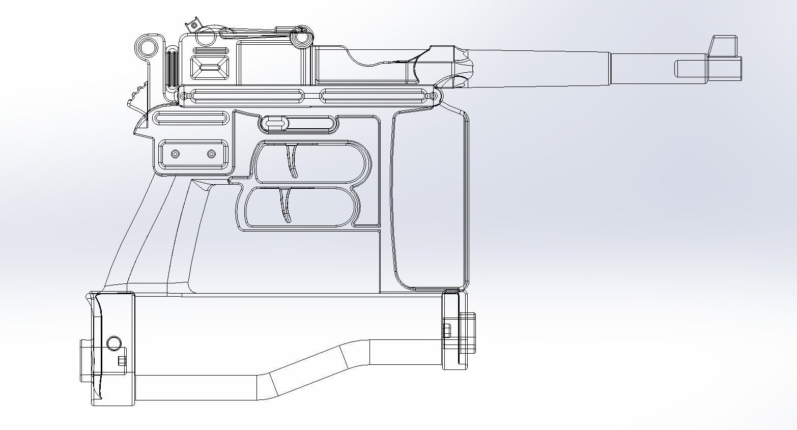 Attack On Titan Season 4 Gear Gun Handle 3D model_1