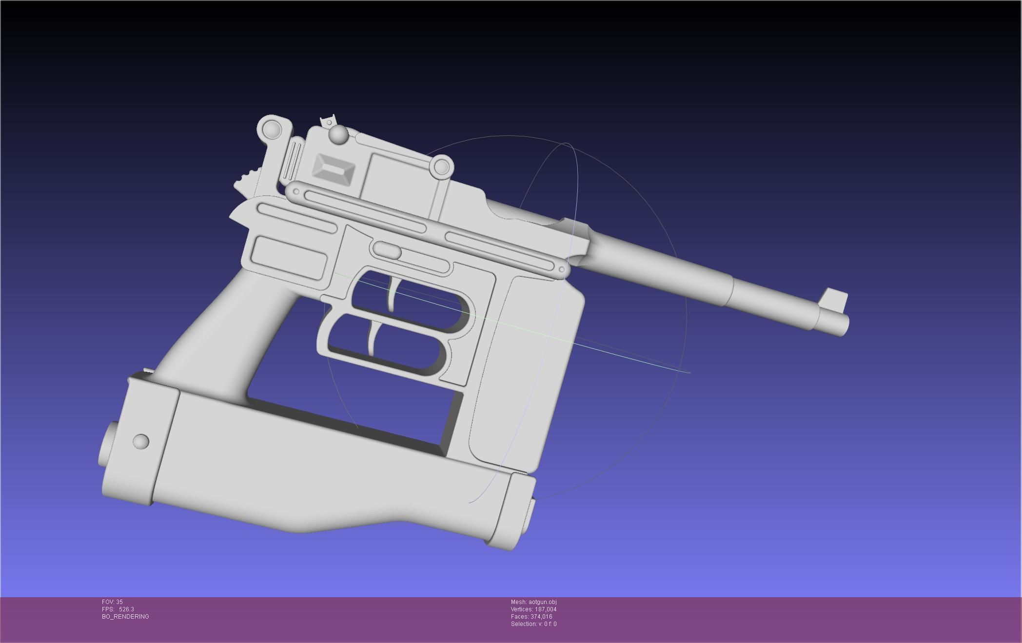Attack On Titan Season 4 Gear Gun Handle 3D model_73