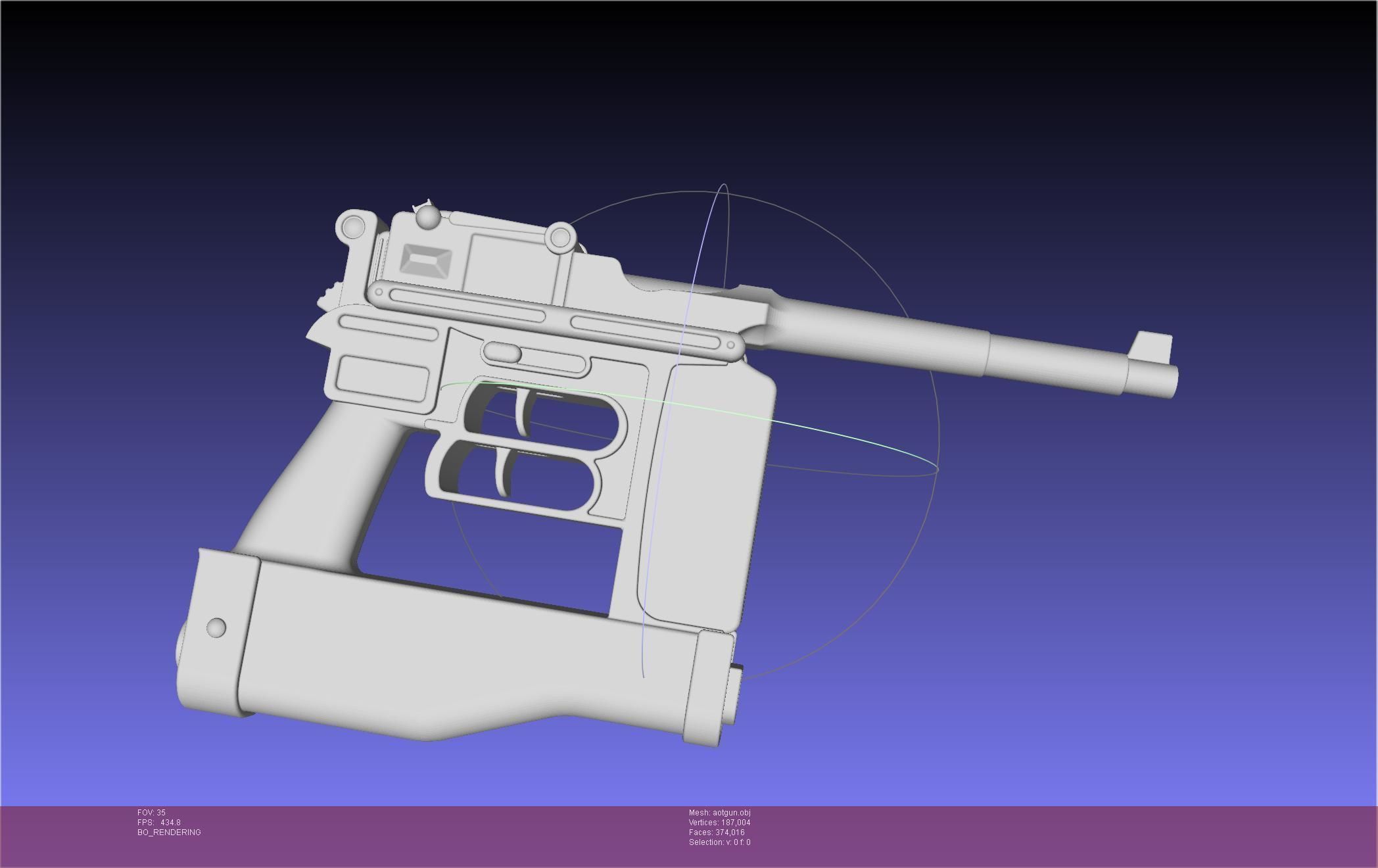 Attack On Titan Season 4 Gear Gun Handle 3D model_72