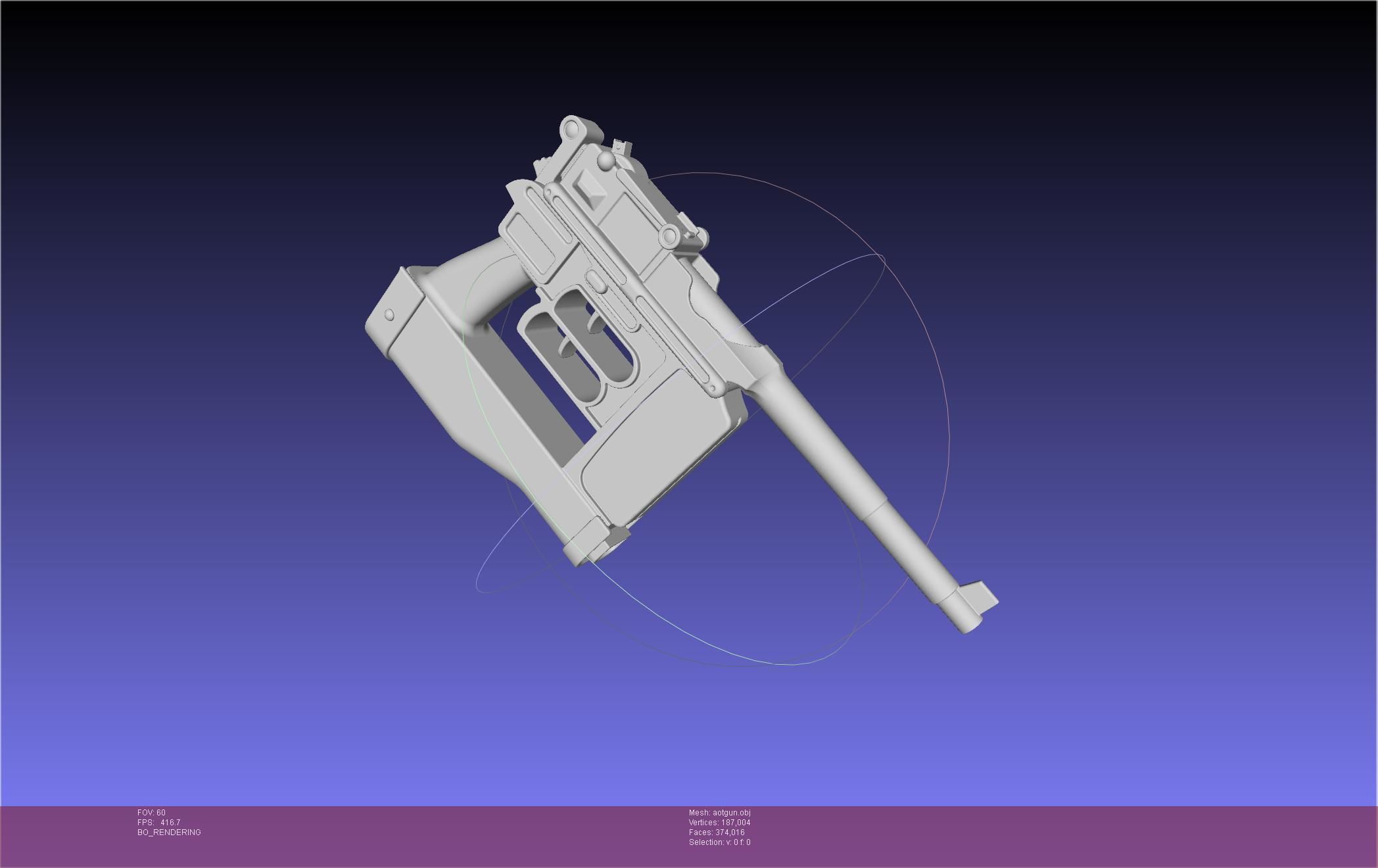 Attack On Titan Season 4 Gear Gun Handle 3D model_2