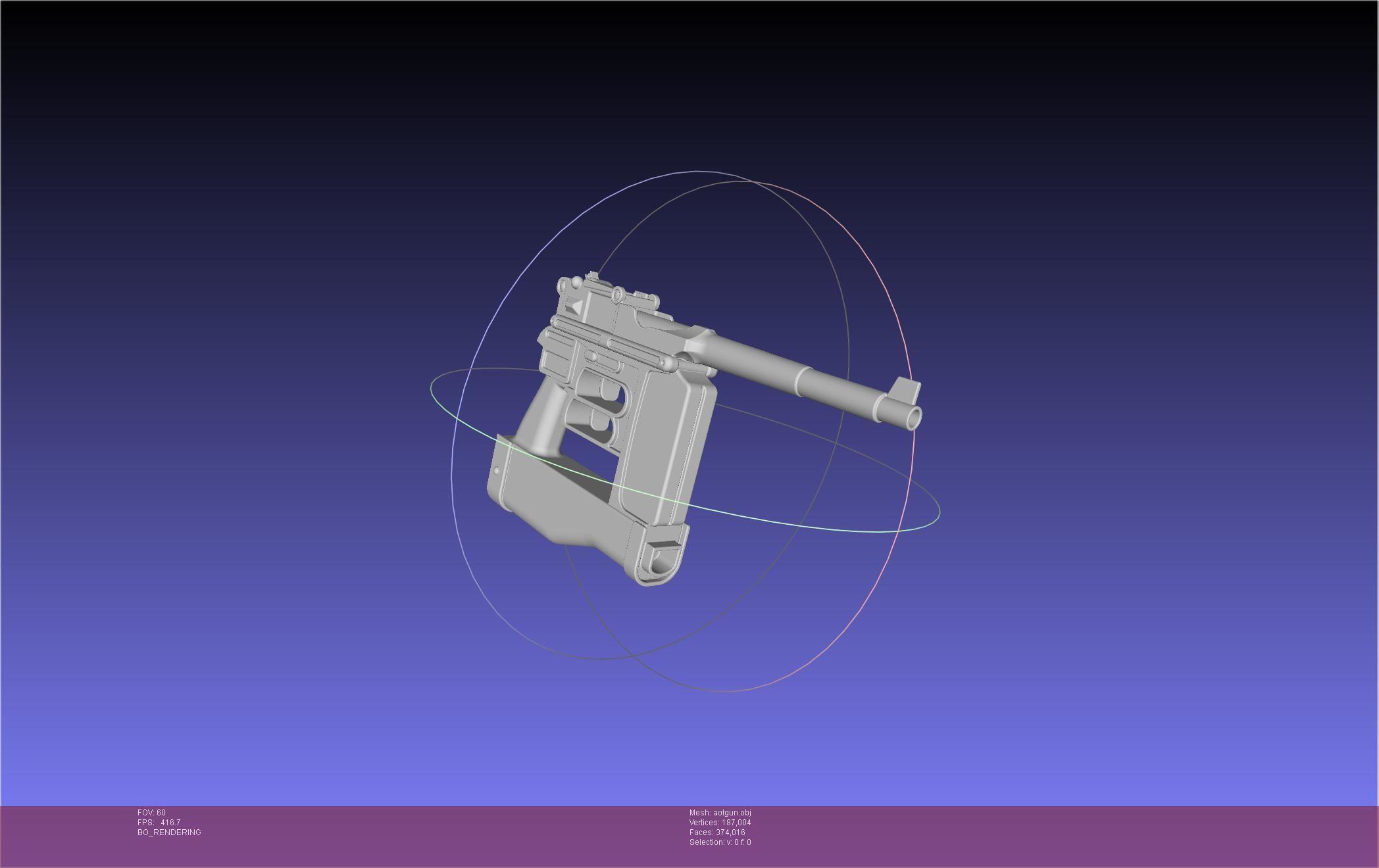 Attack On Titan Season 4 Gear Gun Handle 3D model_18