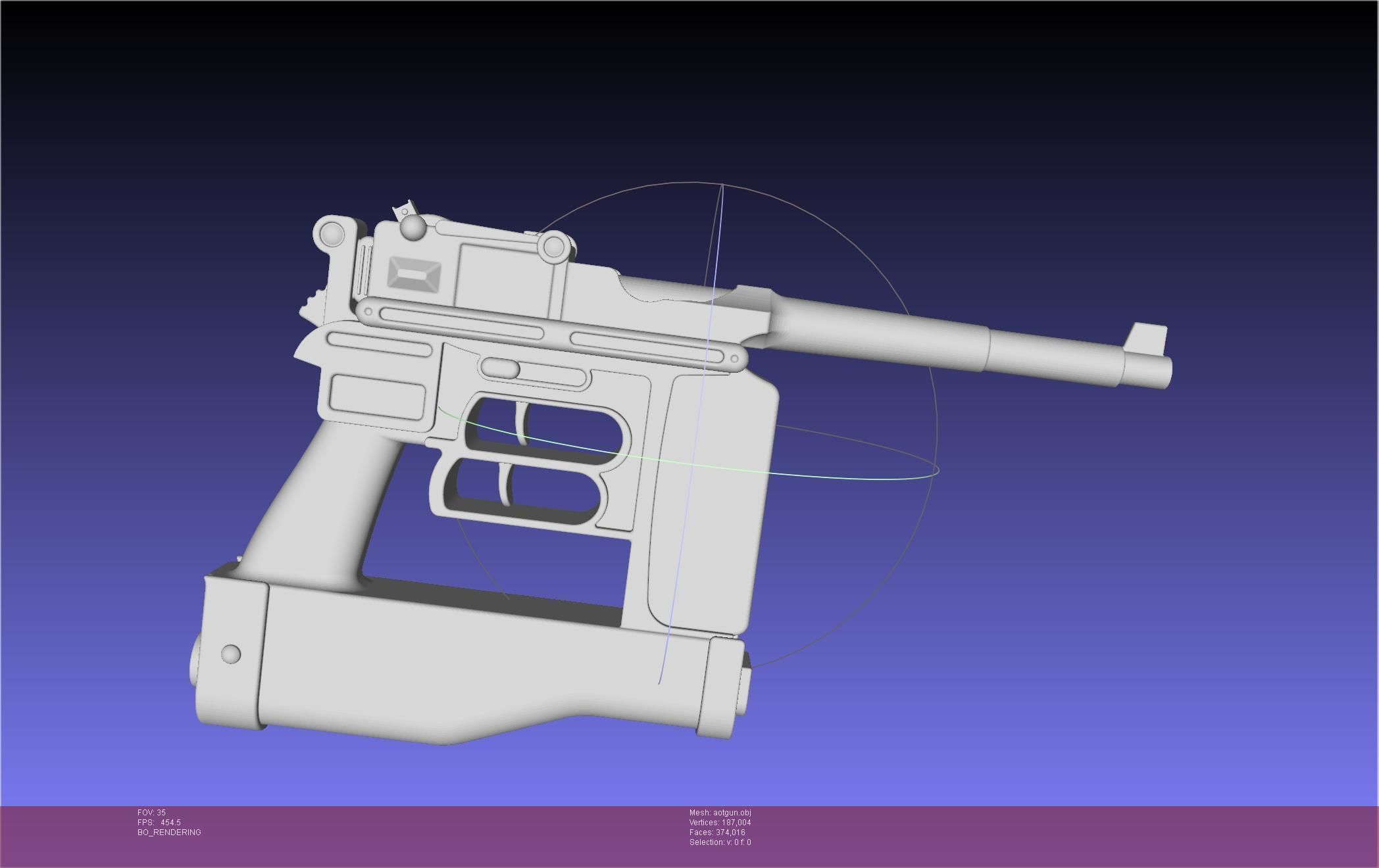 Attack On Titan Season 4 Gear Gun Handle 3D model_71