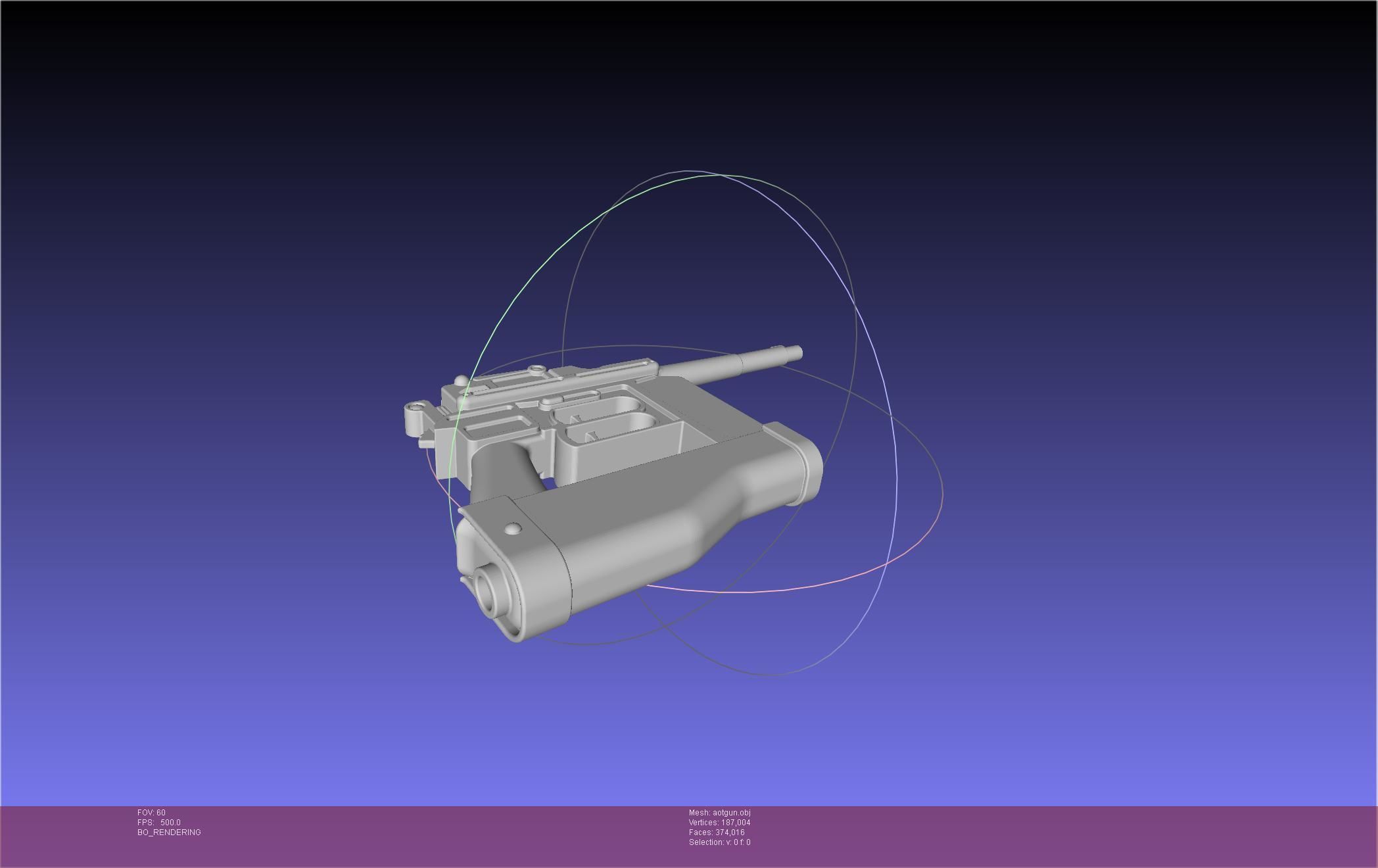 Attack On Titan Season 4 Gear Gun Handle 3D model_4