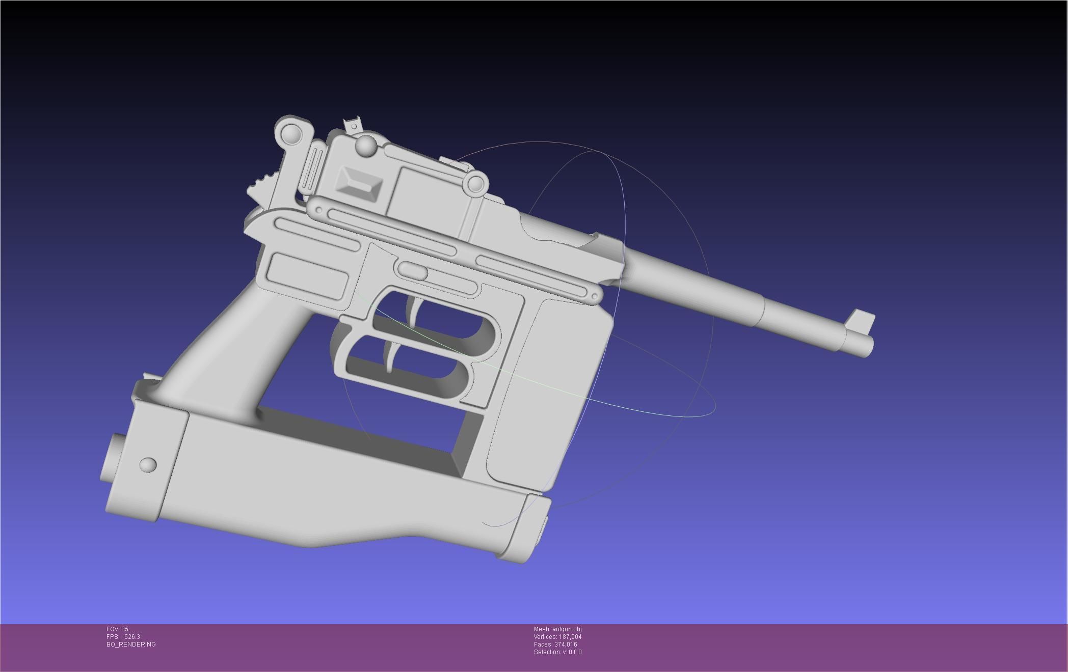 Attack On Titan Season 4 Gear Gun Handle 3D model_74