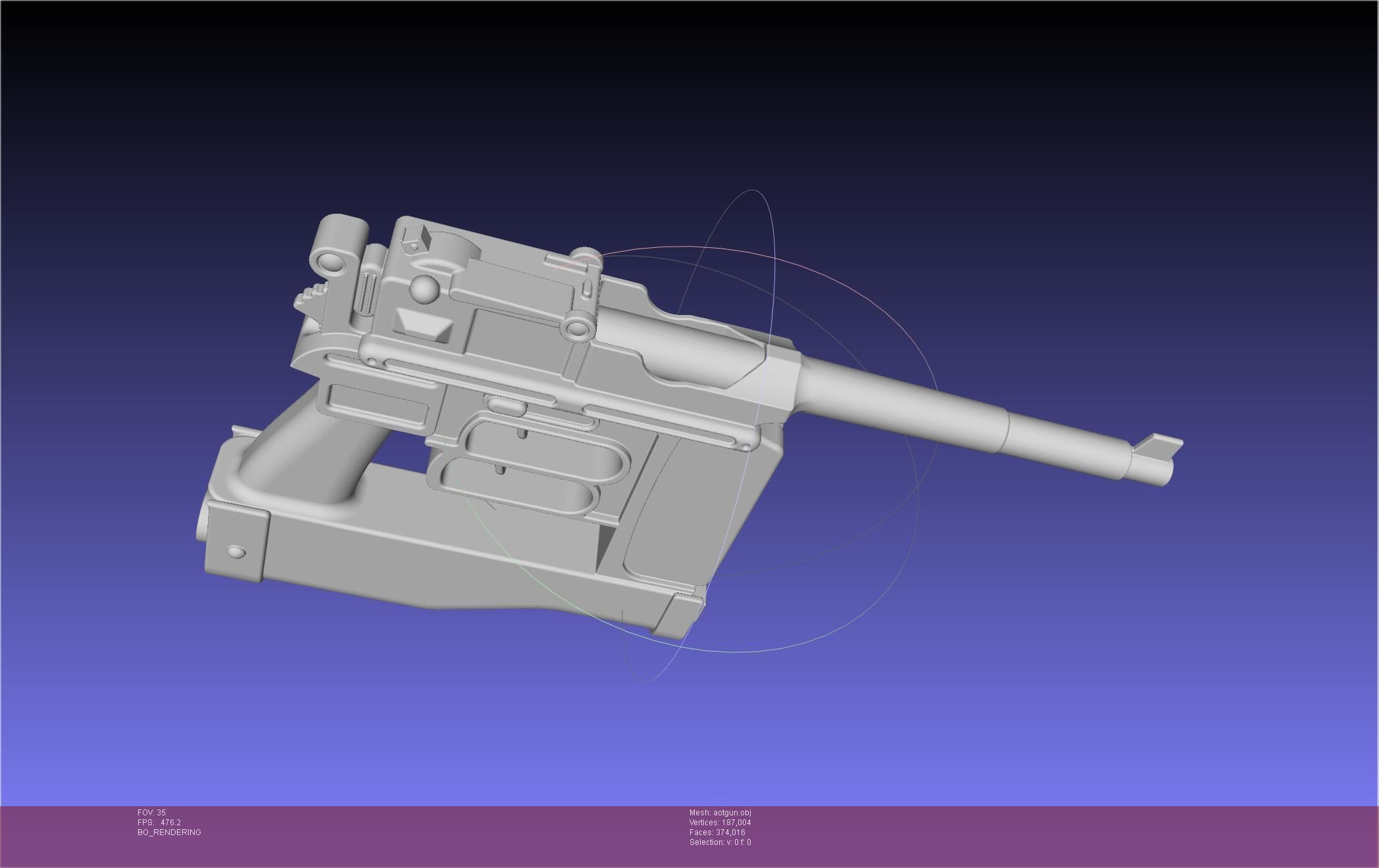 Attack On Titan Season 4 Gear Gun Handle 3D model_76