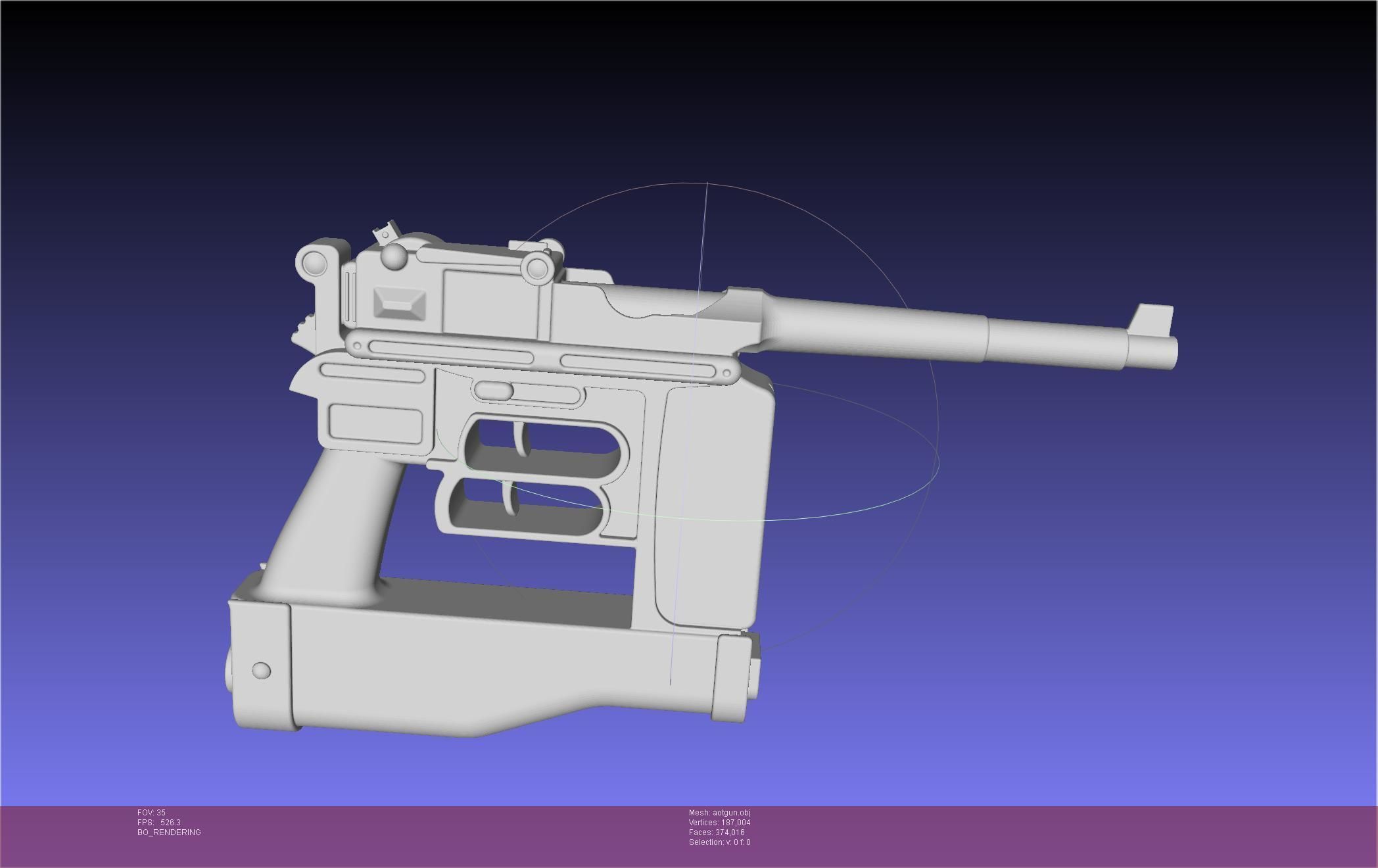 Attack On Titan Season 4 Gear Gun Handle 3D model_80