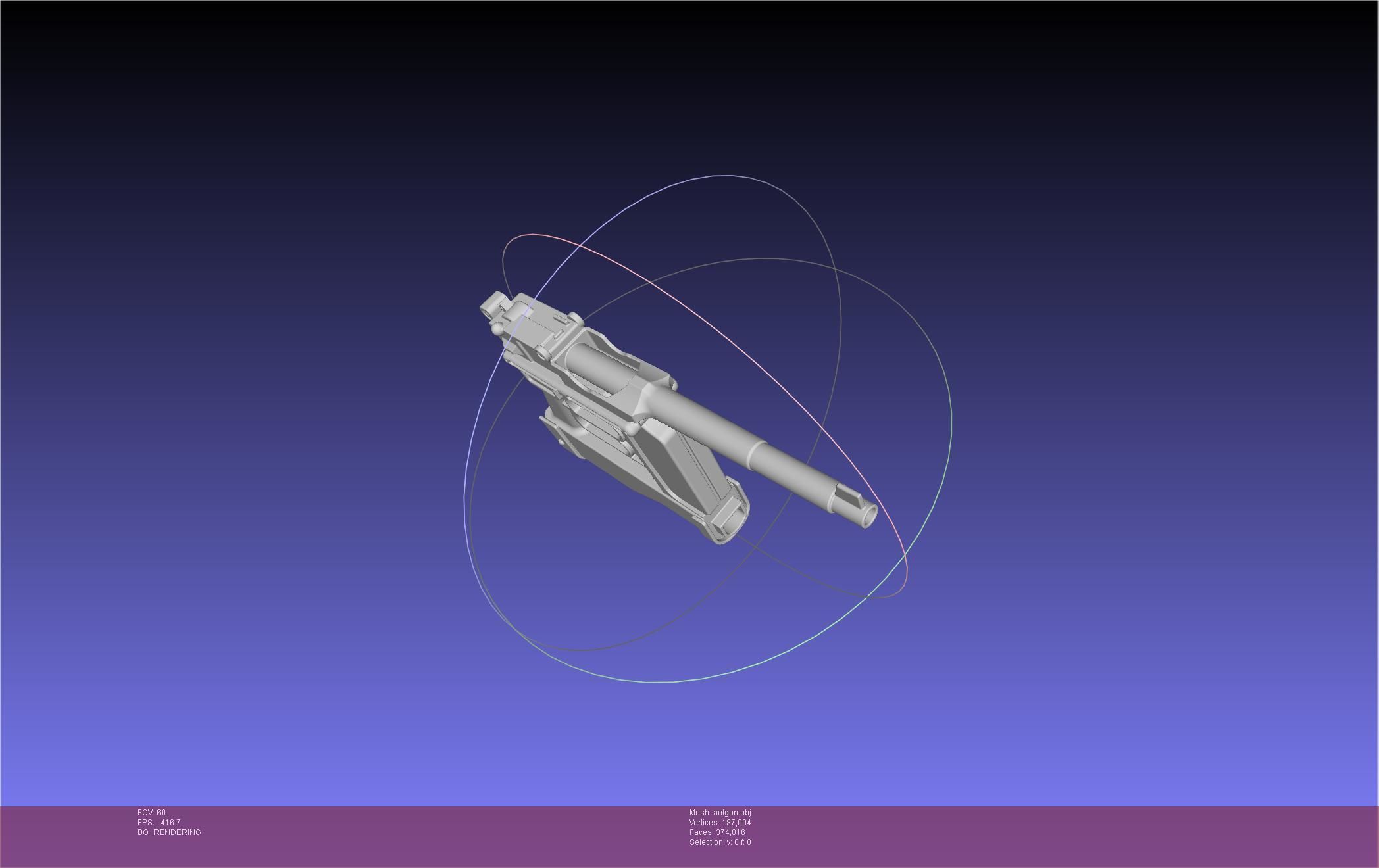 Attack On Titan Season 4 Gear Gun Handle 3D model_28