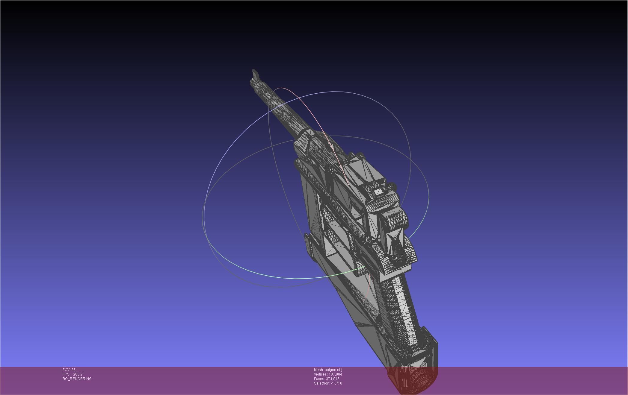 Attack On Titan Season 4 Gear Gun Handle 3D model_62