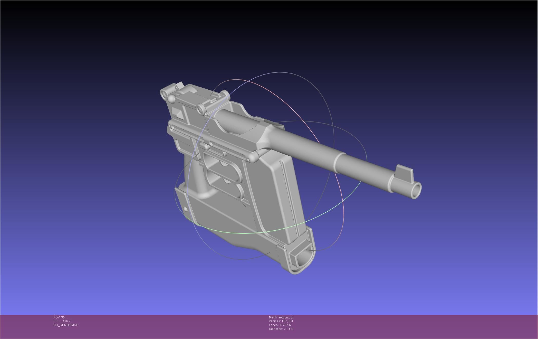 Attack On Titan Season 4 Gear Gun Handle 3D model_78