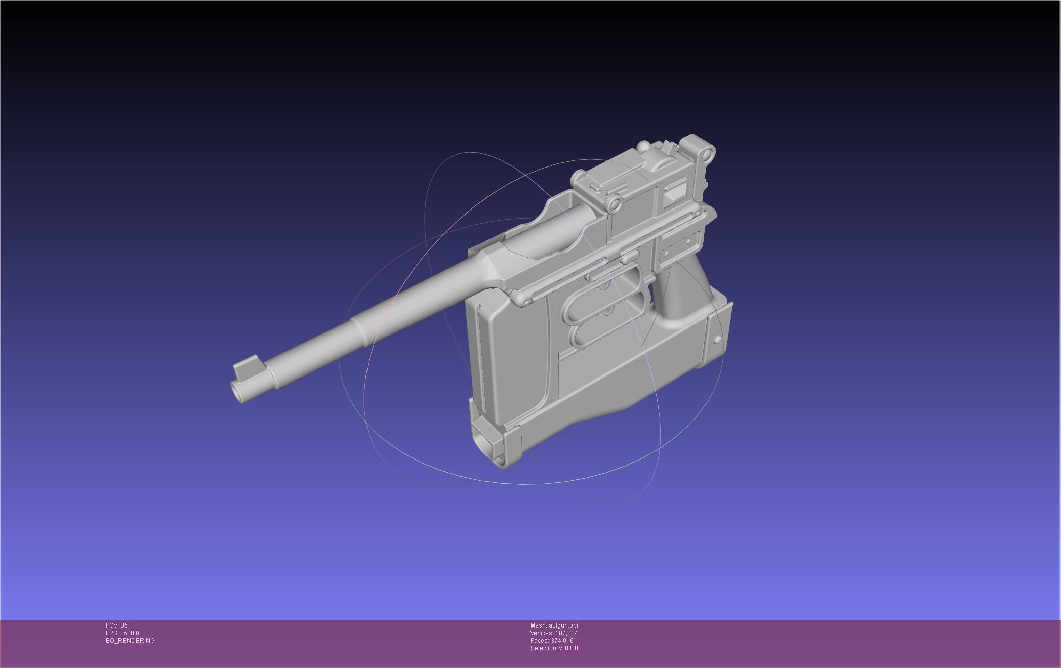 Attack On Titan Season 4 Gear Gun Handle 3D model_67