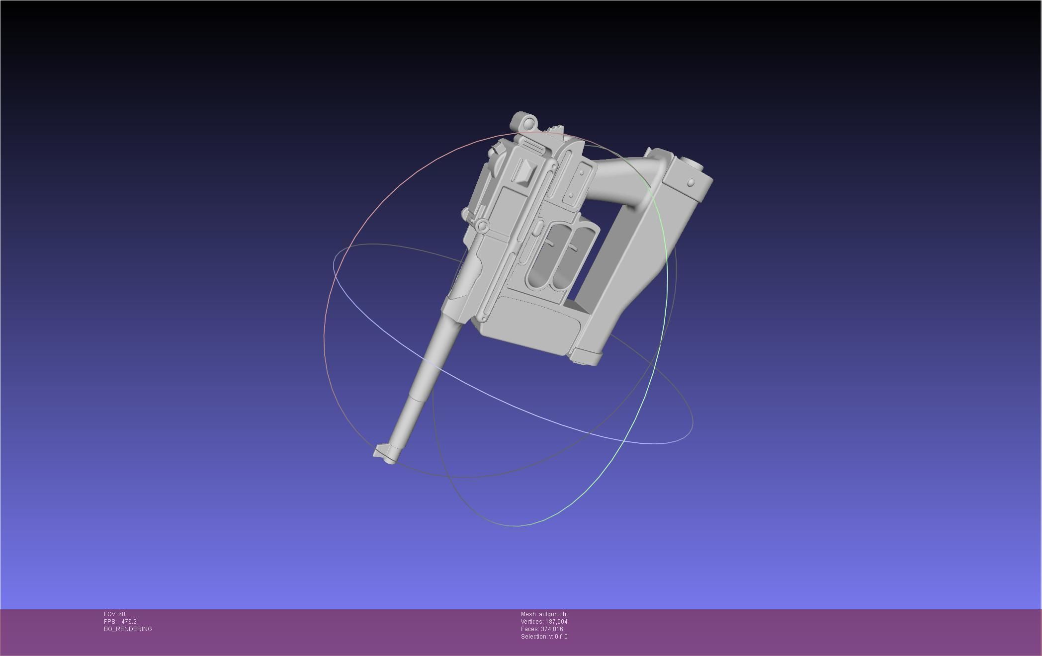 Attack On Titan Season 4 Gear Gun Handle 3D model_15