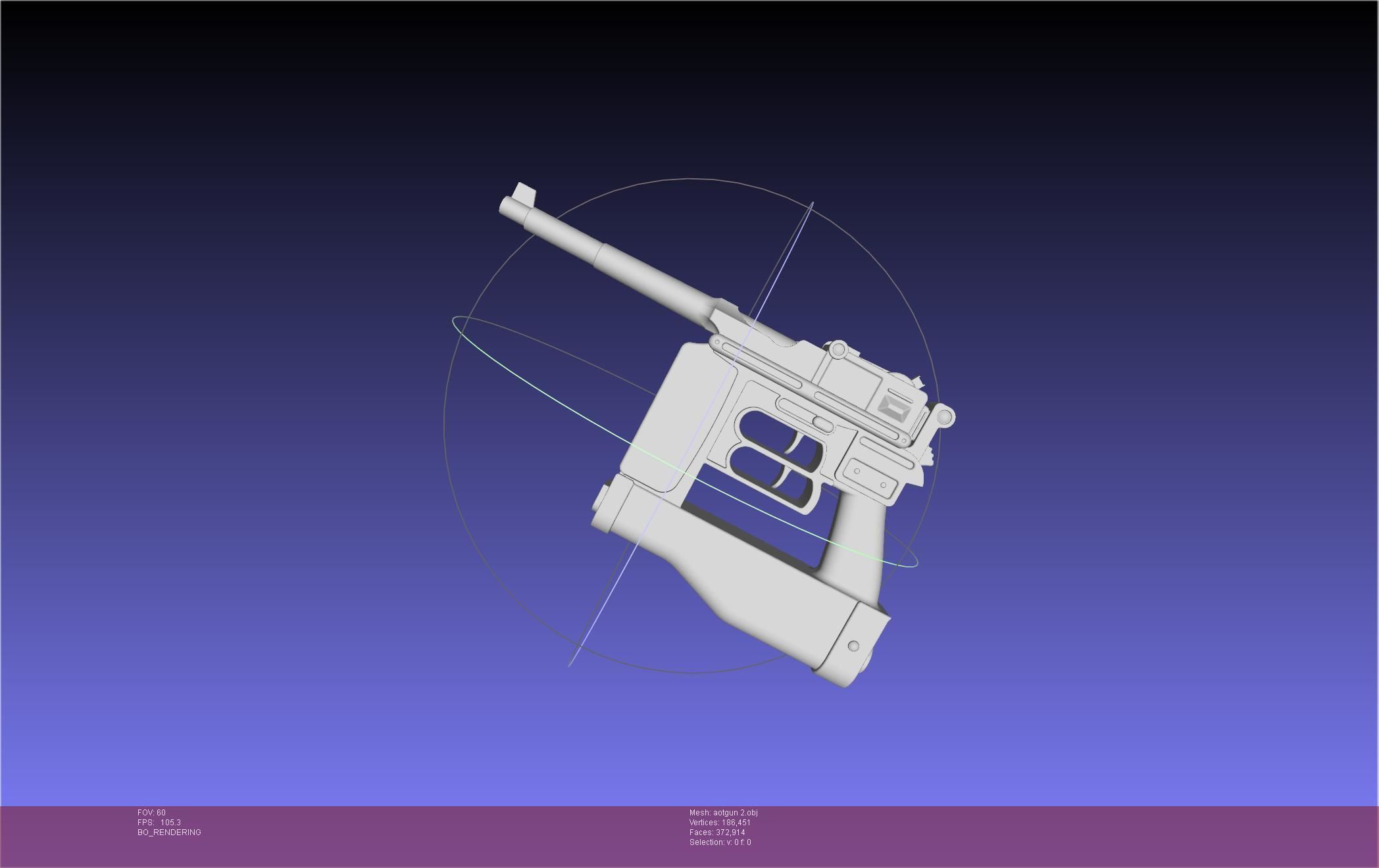 Attack On Titan Season 4 Gear Gun Handle 3D model_81