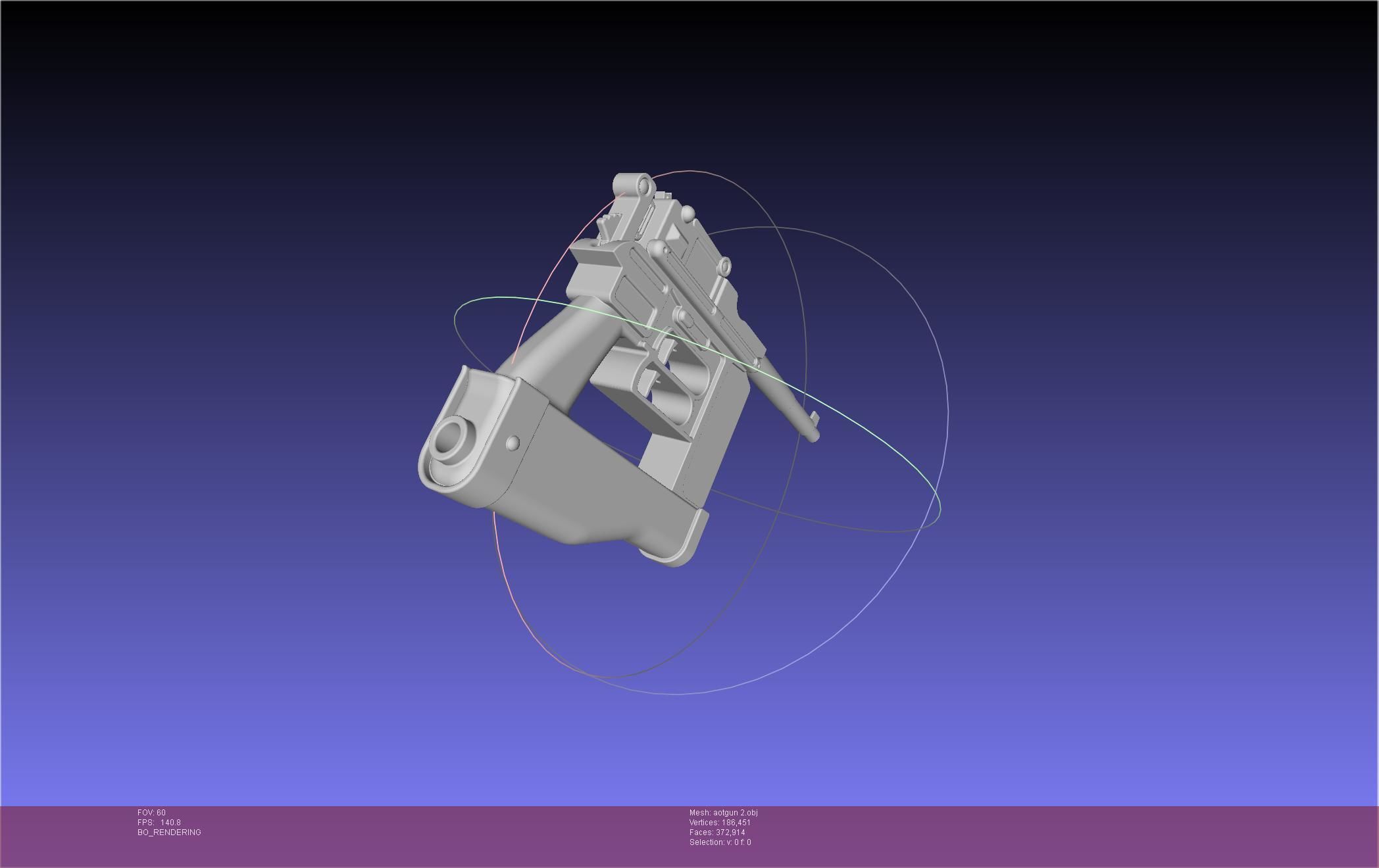 Attack On Titan Season 4 Gear Gun Handle 3D model_99