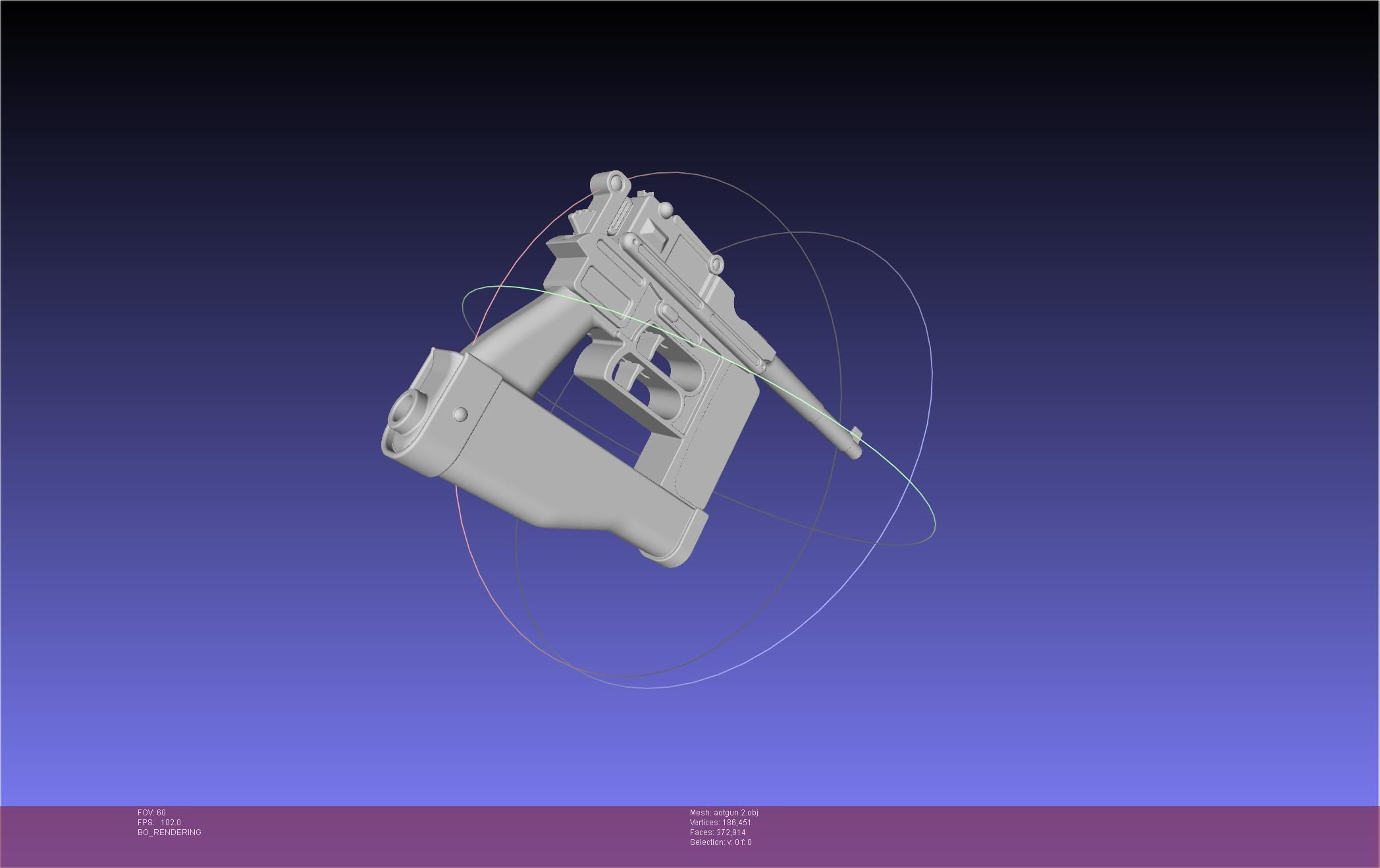 Attack On Titan Season 4 Gear Gun Handle 3D model_93