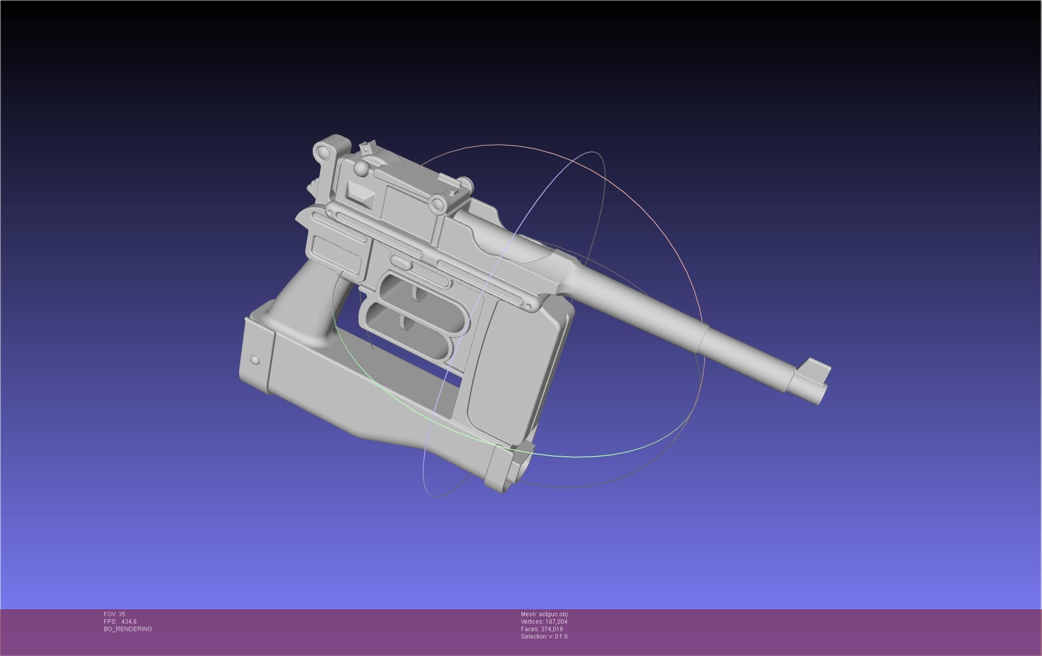 Attack On Titan Season 4 Gear Gun Handle 3D model_66