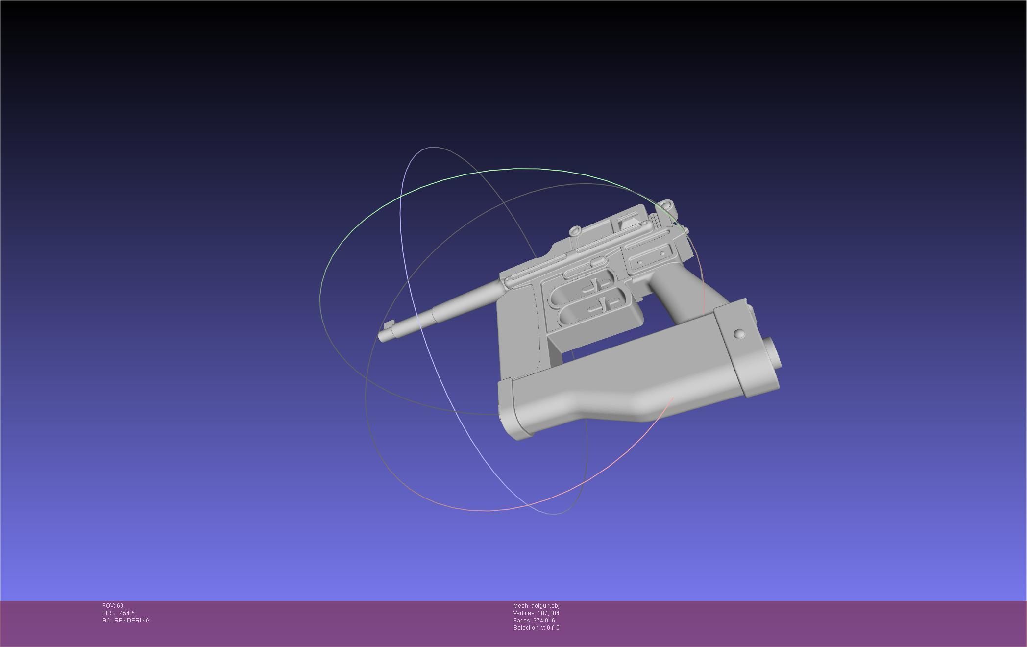 Attack On Titan Season 4 Gear Gun Handle 3D model_25