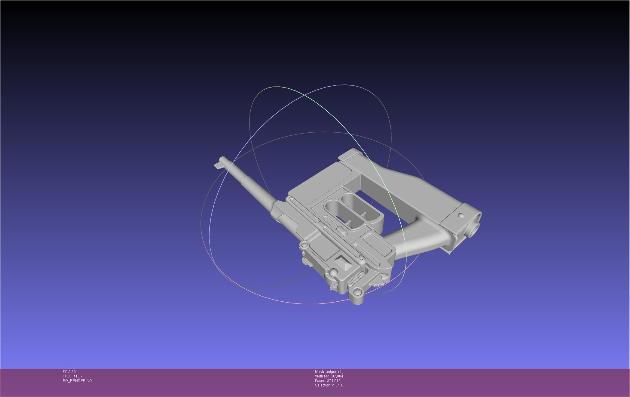 Attack On Titan Season 4 Gear Gun Handle 3D model_5