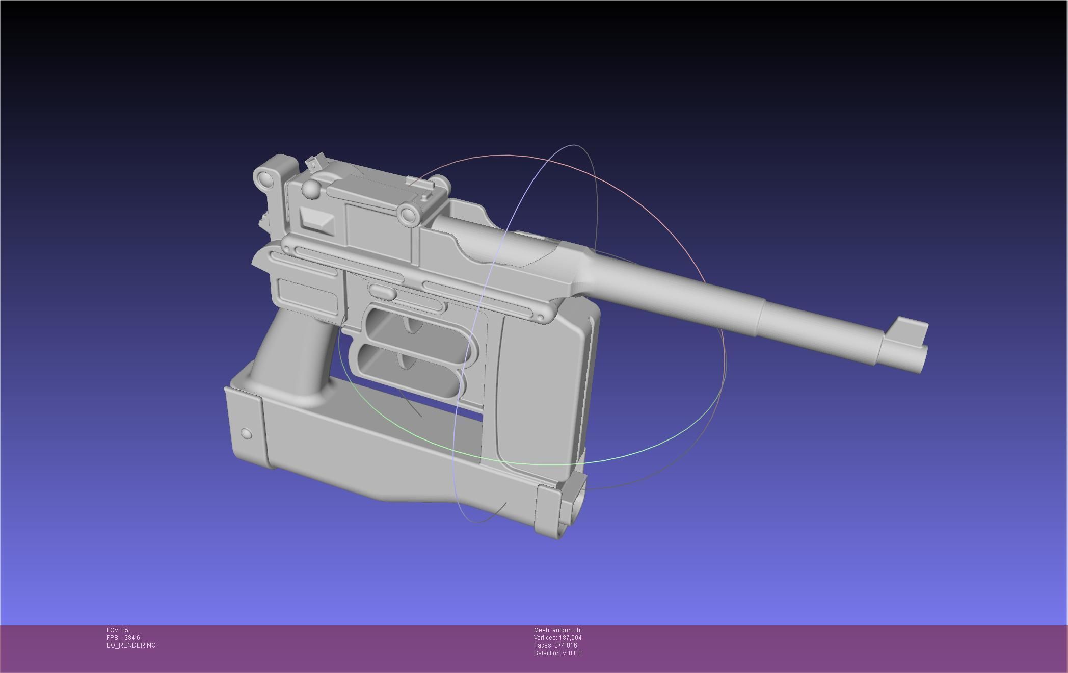Attack On Titan Season 4 Gear Gun Handle 3D model_77