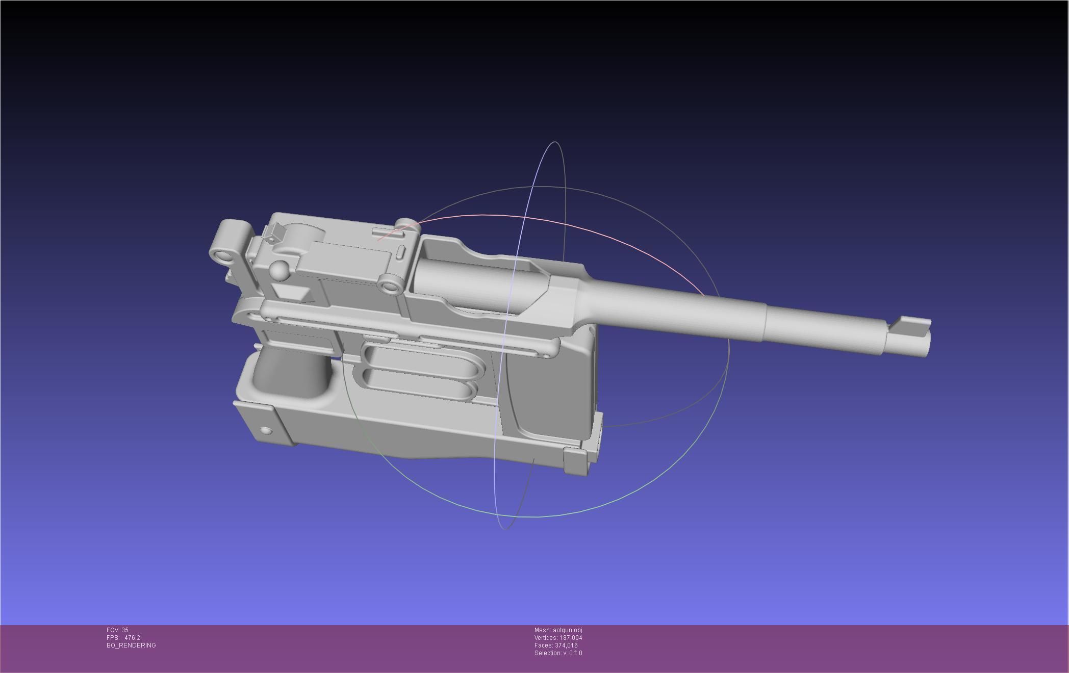 Attack On Titan Season 4 Gear Gun Handle 3D model_79