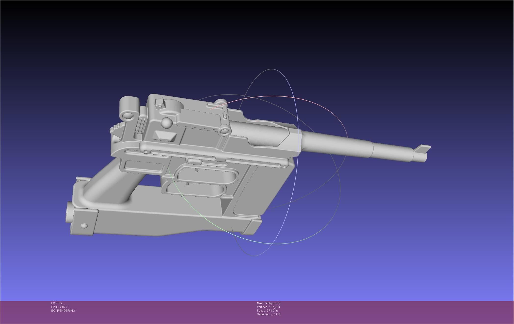 Attack On Titan Season 4 Gear Gun Handle 3D model_75