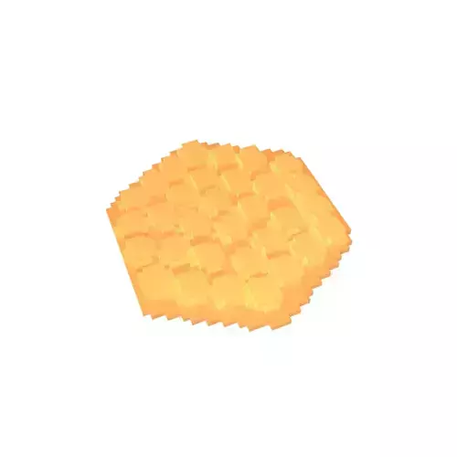 Voxel Mini Egg Puffs v1 001 Low-poly 3D model