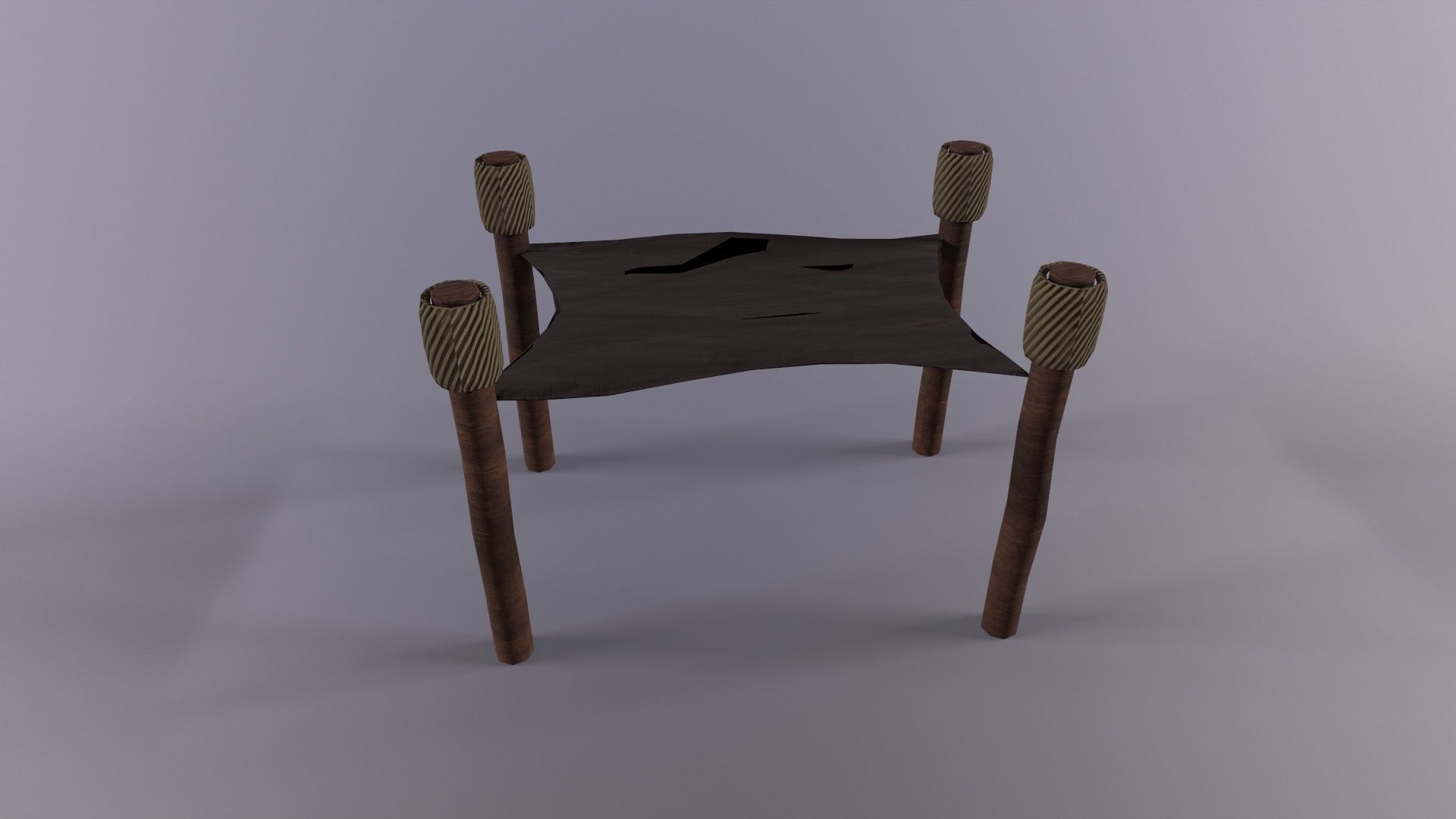 Medieval props Skine Game Ready Low Poly 3D Model Low-poly 3D model_1