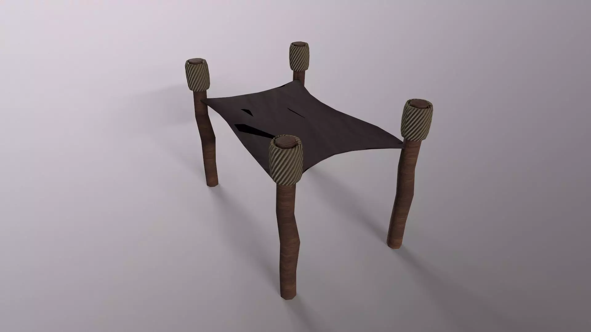 Medieval props Skine Game Ready Low Poly 3D Model Low-poly 3D model_0